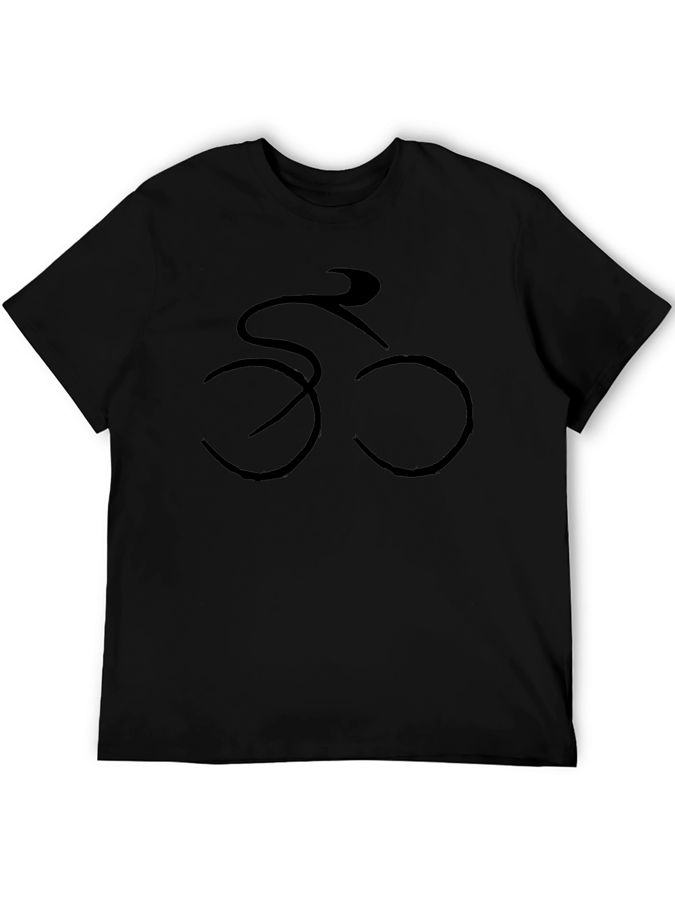 Cycling Silhouette Black T-Shirt