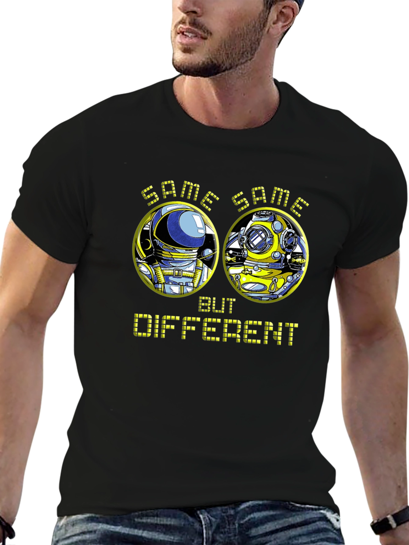 Same Same But Different Diver vs Astronaut T-Shirt