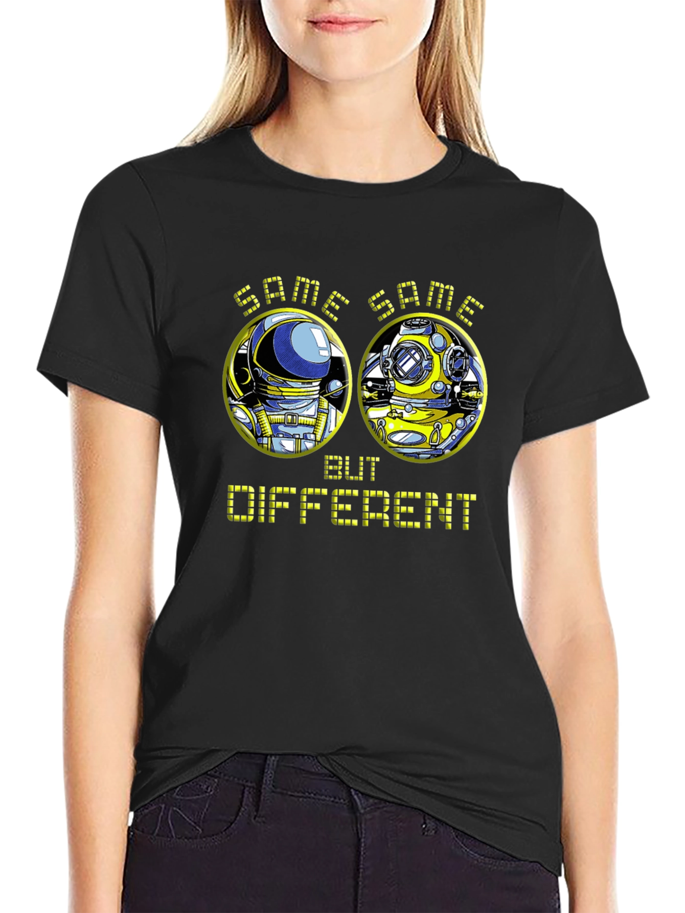 Same Same But Different Diver vs Astronaut T-Shirt