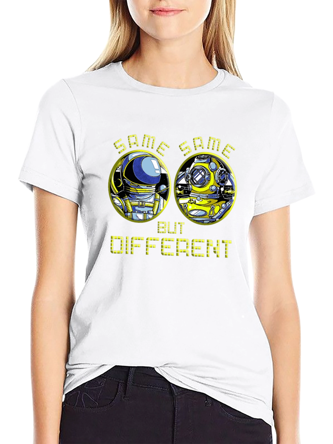 Same Same But Different Diver vs Astronaut T-Shirt