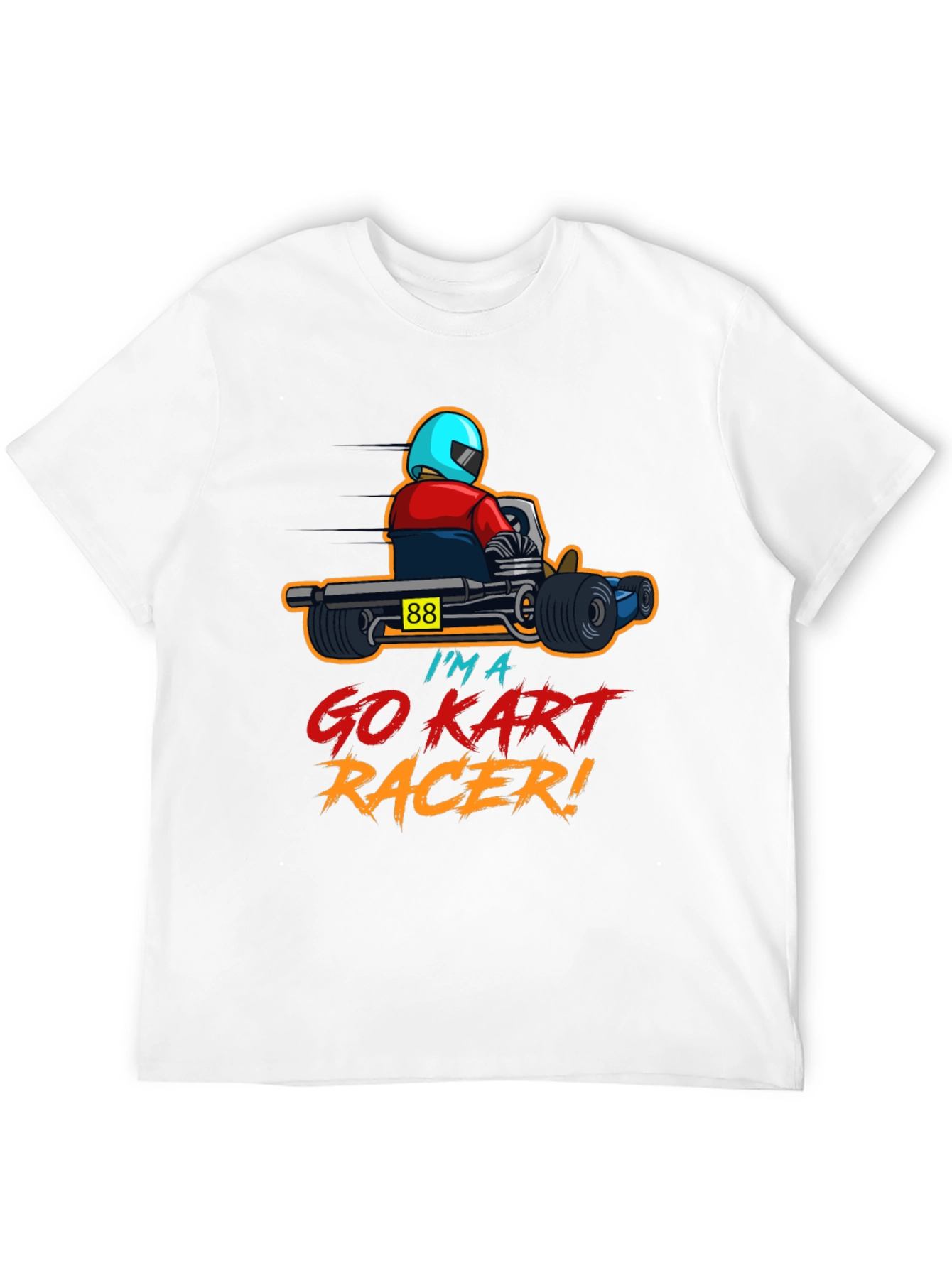 Go Kart Racer Graphic T-Shirt - Racing Kart Design