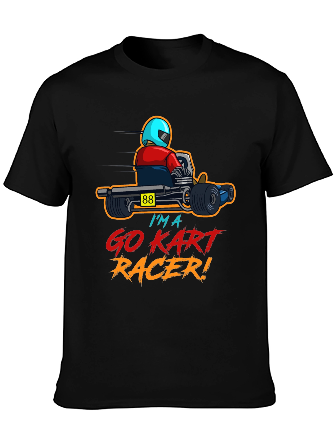Go Kart Racer Graphic T-Shirt - Racing Kart Design