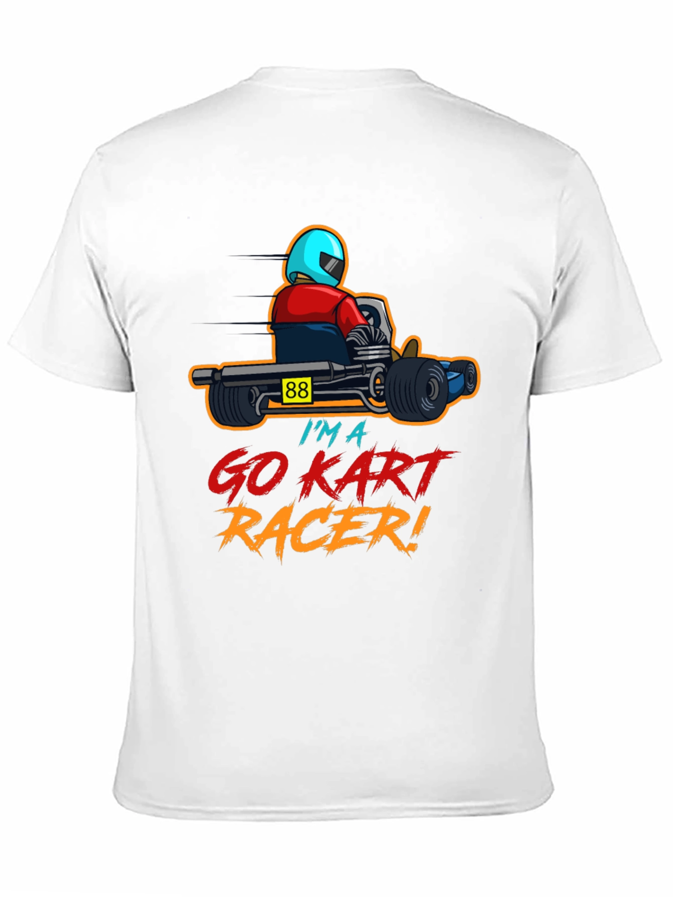 Go Kart Racer Graphic T-Shirt - Racing Kart Design