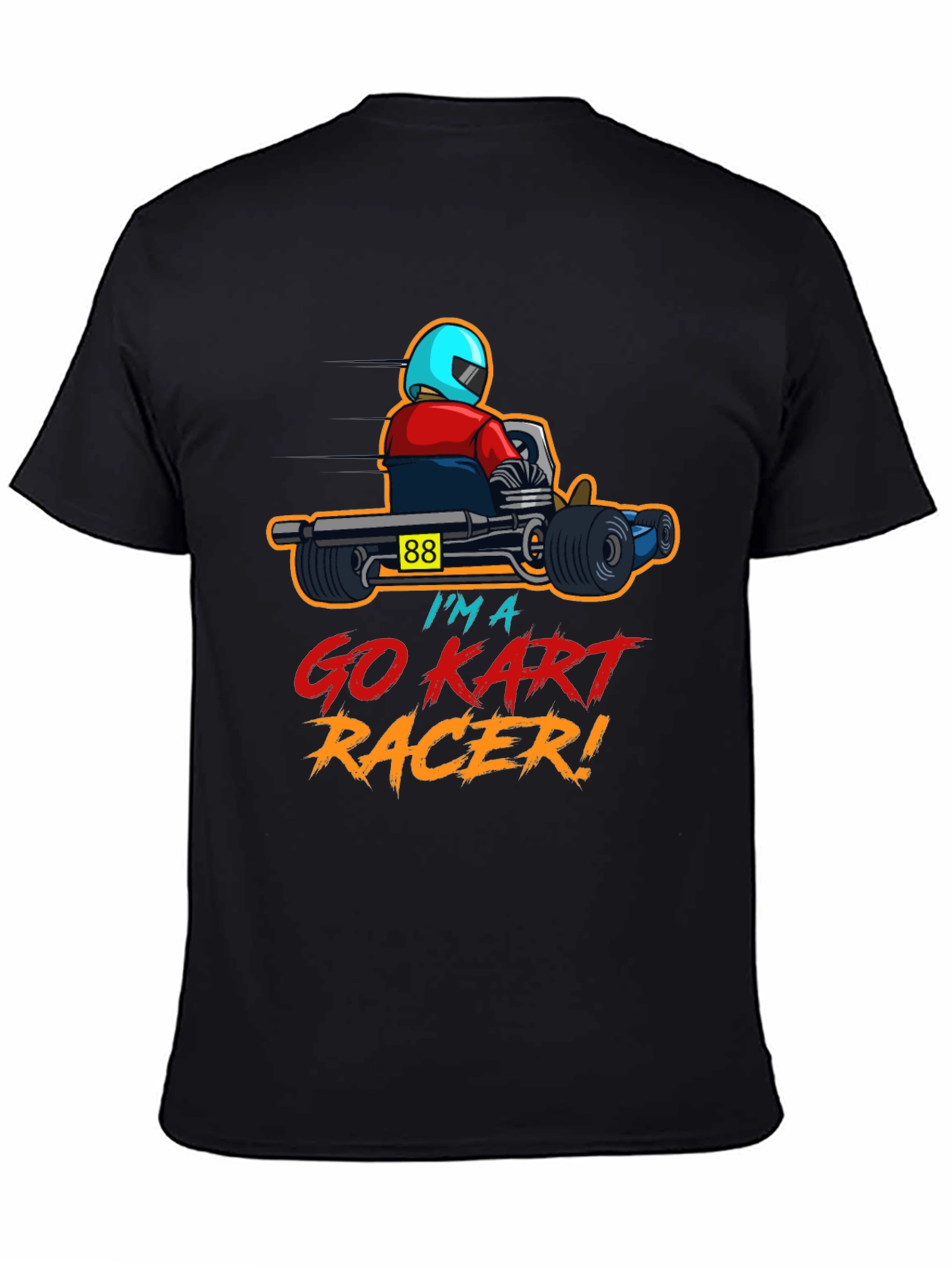 Go Kart Racer Graphic T-Shirt - Racing Kart Design