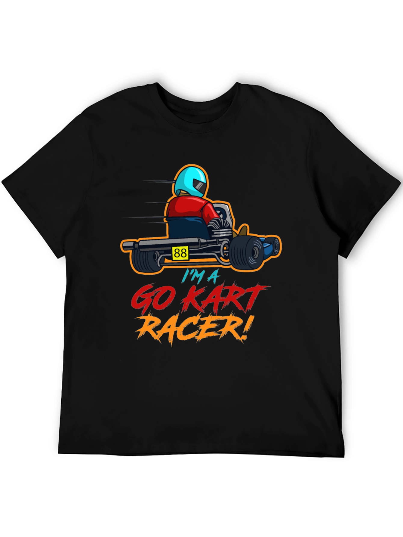 Go Kart Racer Graphic T-Shirt - Racing Kart Design