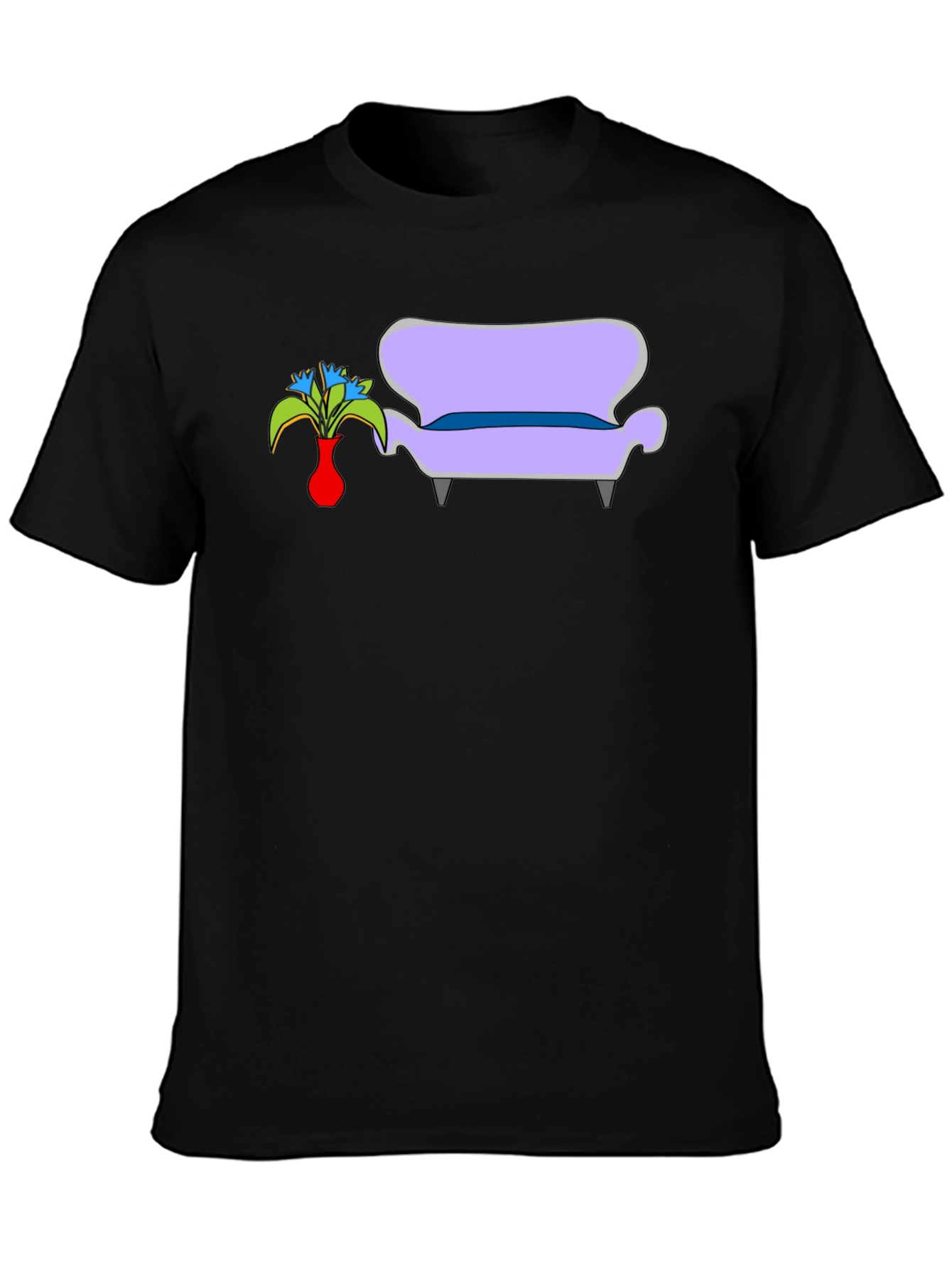 Vase and Couch Graphic T-Shirt