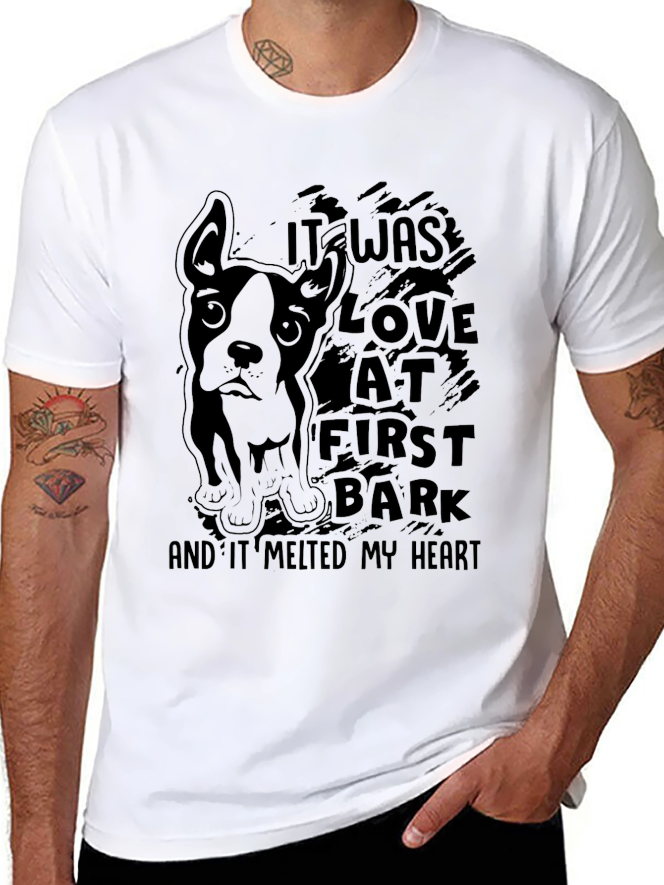 Love at First Bark Graphic T-Shirt