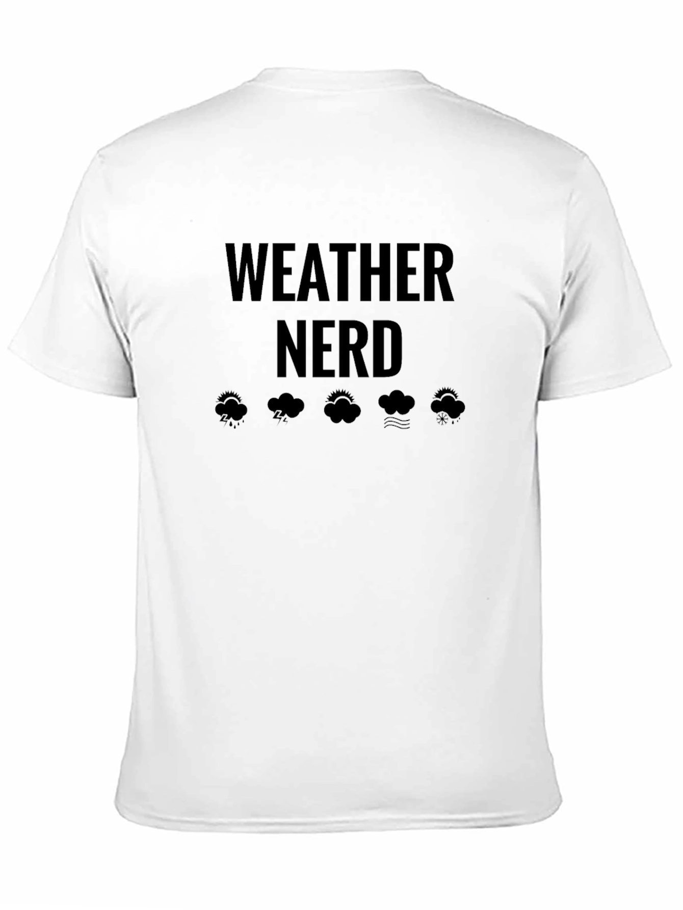 Weather Nerd Black T-Shirt for Meteorology Lovers