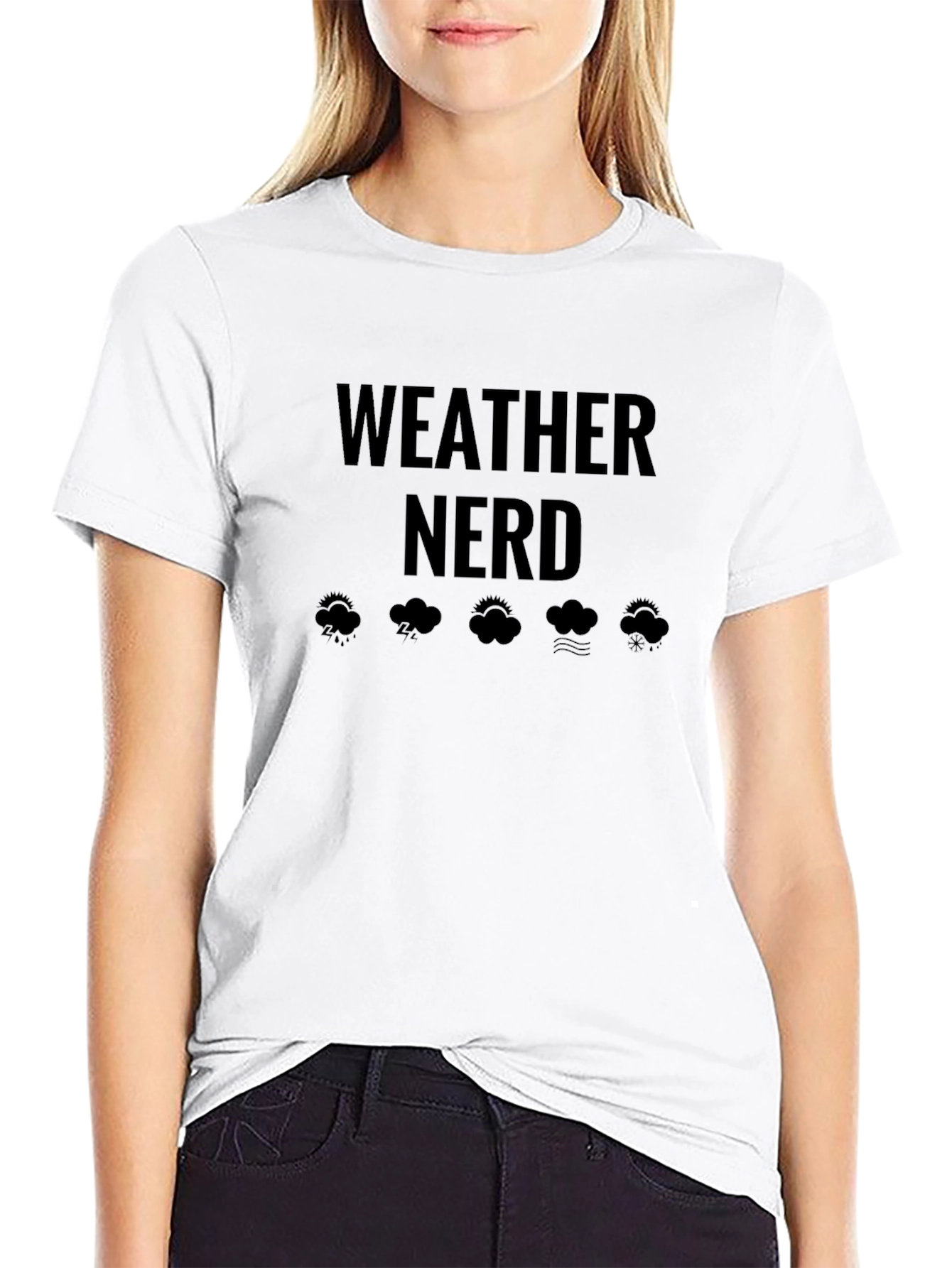Weather Nerd Black T-Shirt for Meteorology Lovers
