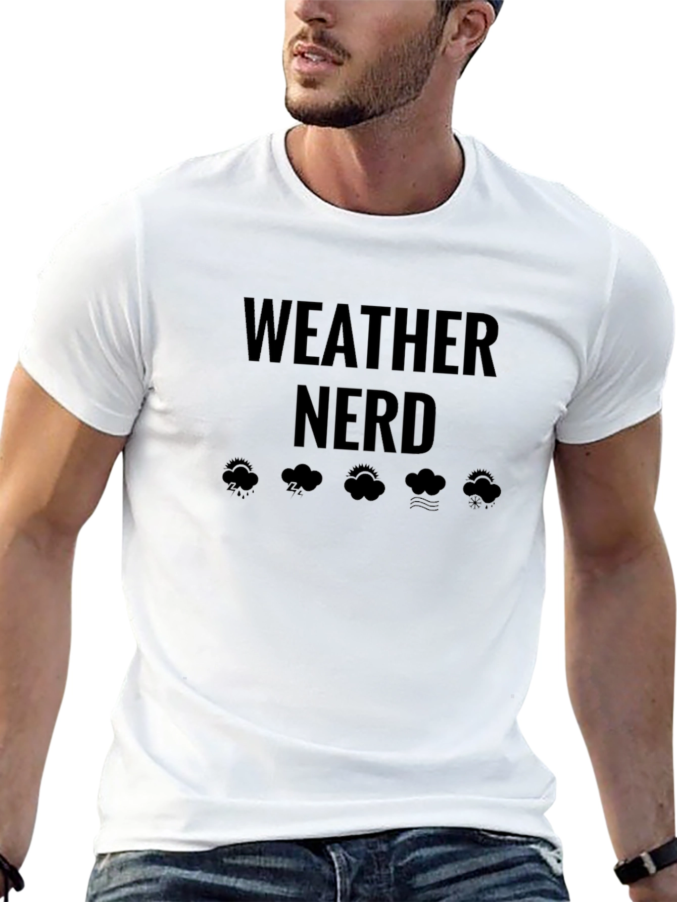 Weather Nerd Black T-Shirt for Meteorology Lovers