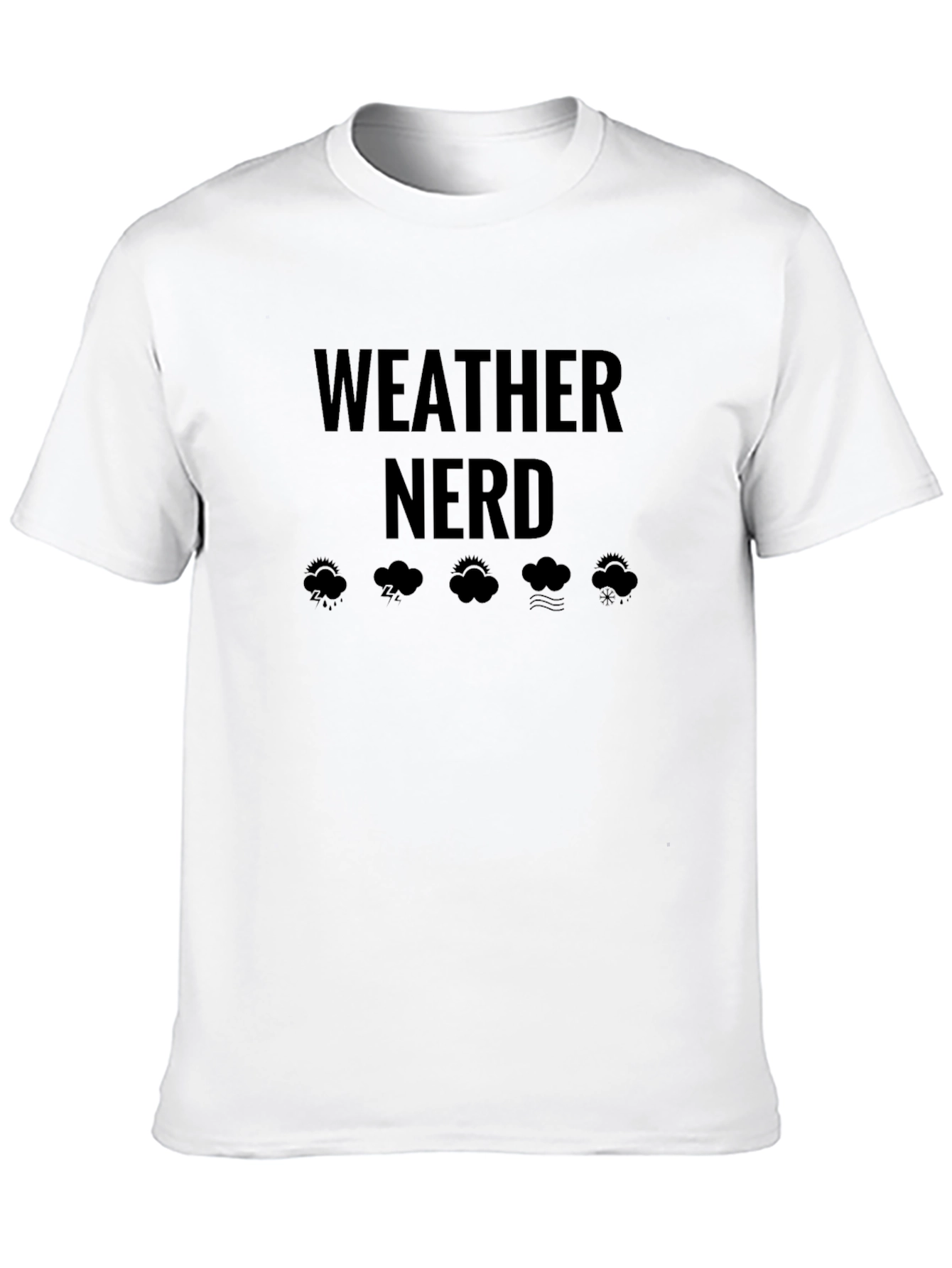 Weather Nerd Black T-Shirt for Meteorology Lovers