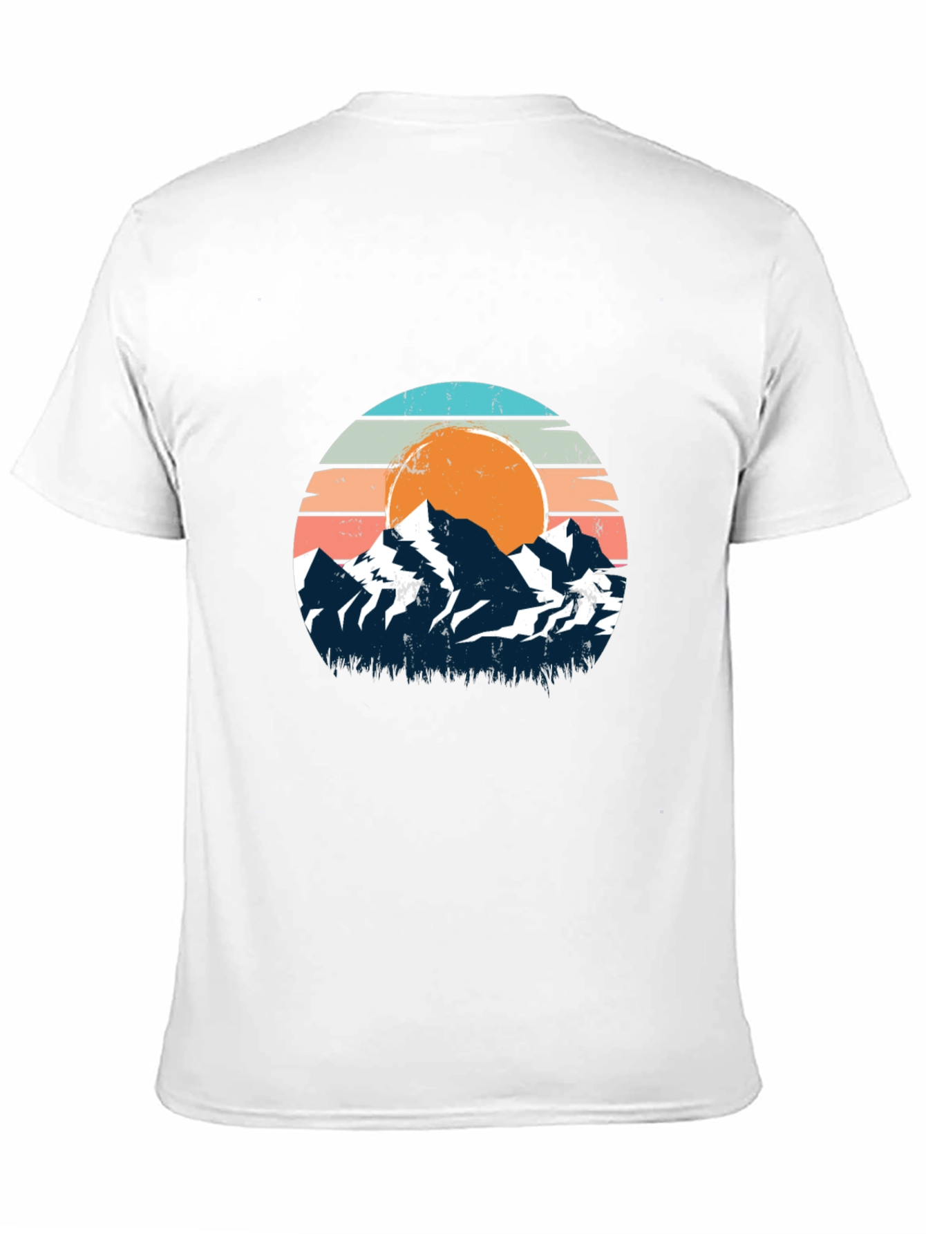 Retro Mountain Sunset Graphic Tee
