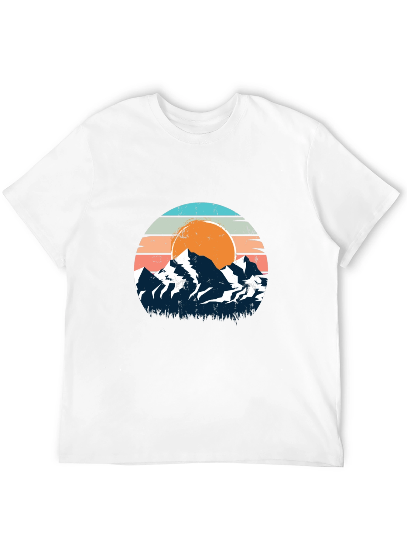Retro Mountain Sunset Graphic Tee