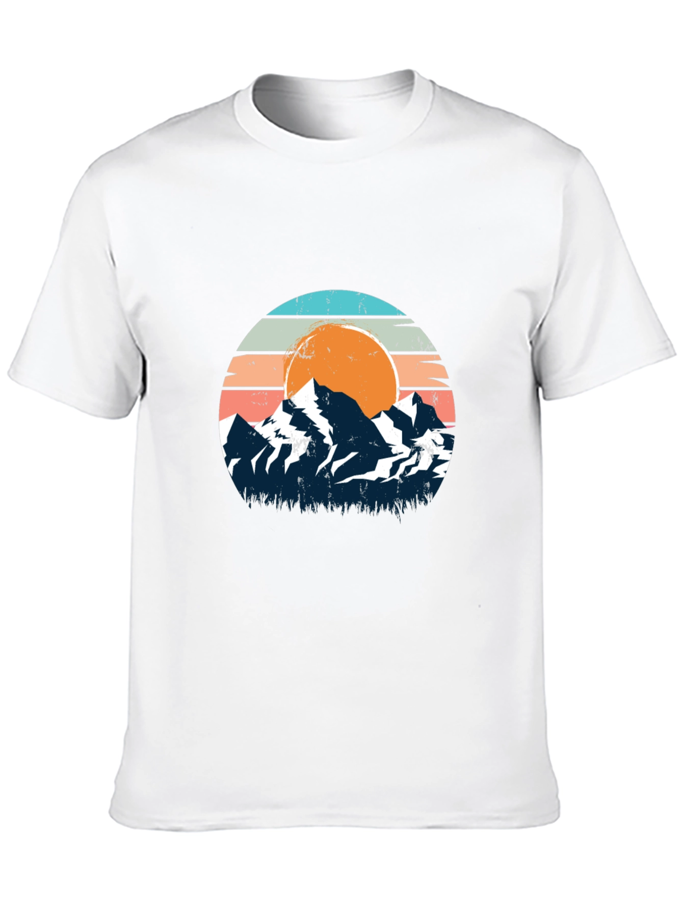 Retro Mountain Sunset Graphic Tee
