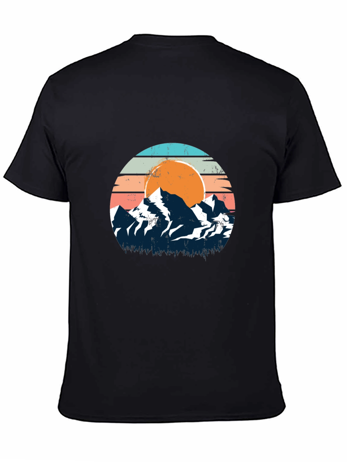 Retro Mountain Sunset Graphic Tee
