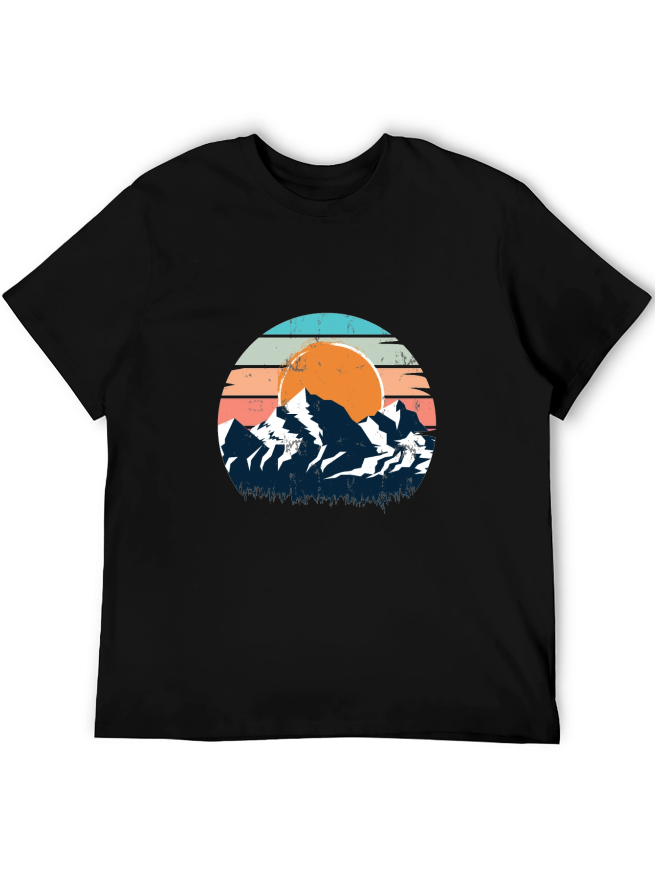 Retro Mountain Sunset Graphic Tee