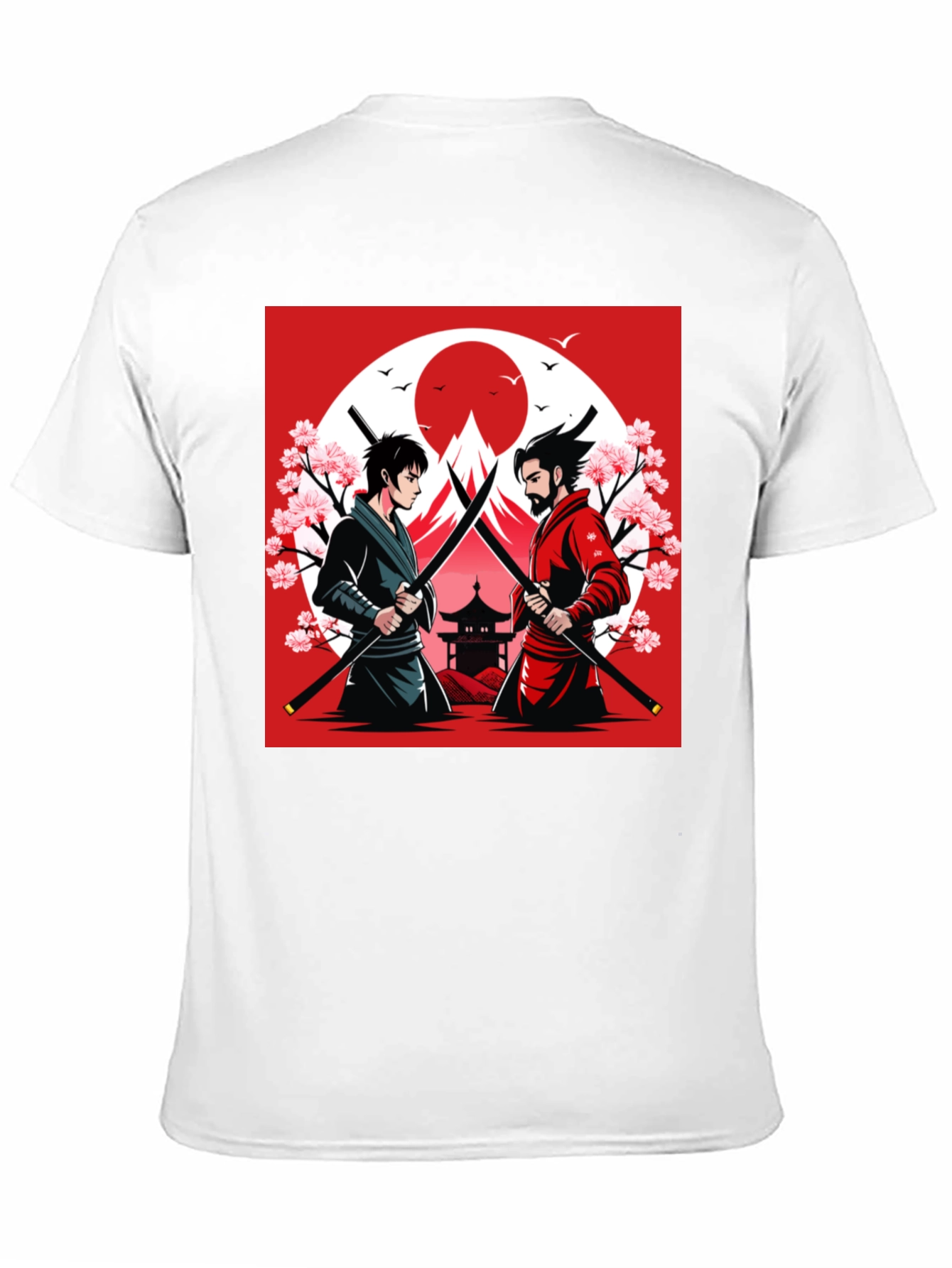 Samurai Duel T-Shirt - Japanese Warrior Design