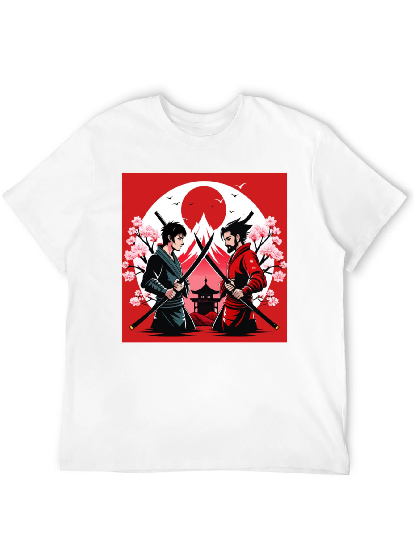 Samurai Duel T-Shirt - Japanese Warrior Design