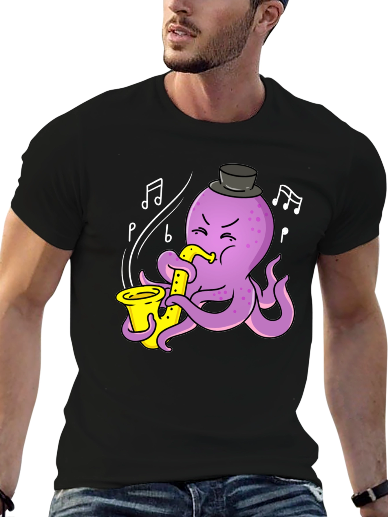 Octopus Saxophone T-Shirt