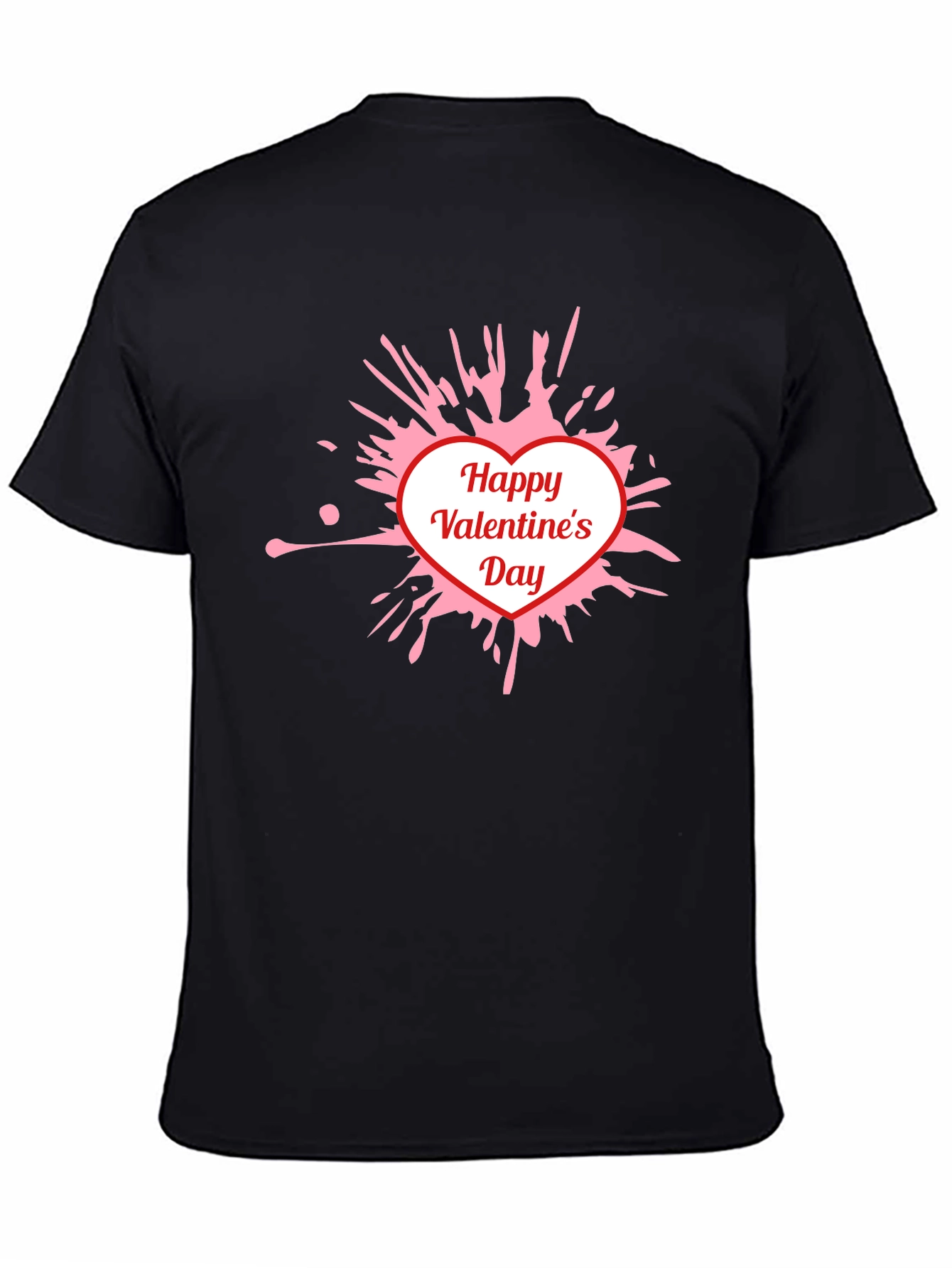 Happy Valentines Day T-Shirt - Heart Splatter Tee