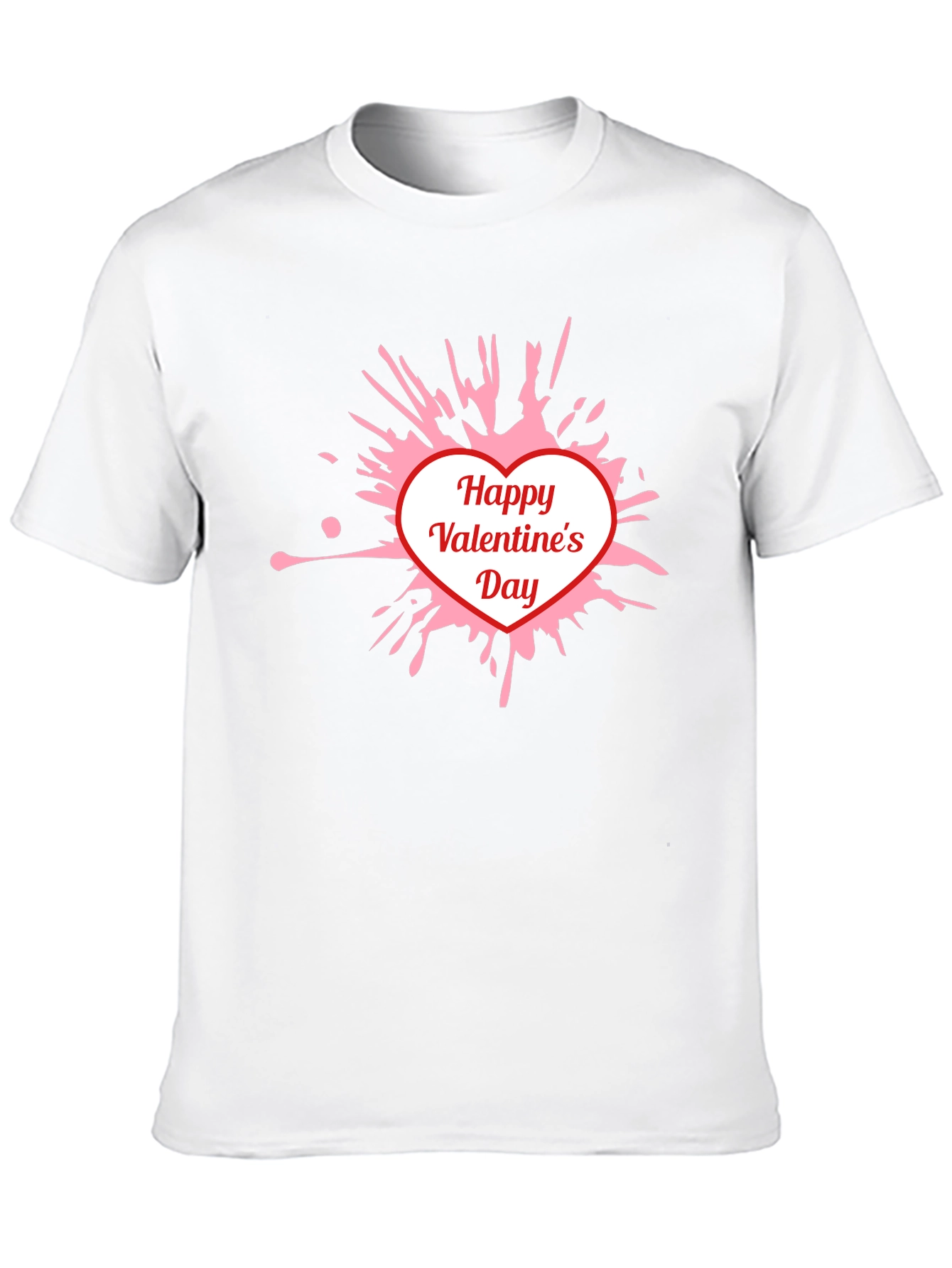 Happy Valentines Day T-Shirt - Heart Splatter Tee
