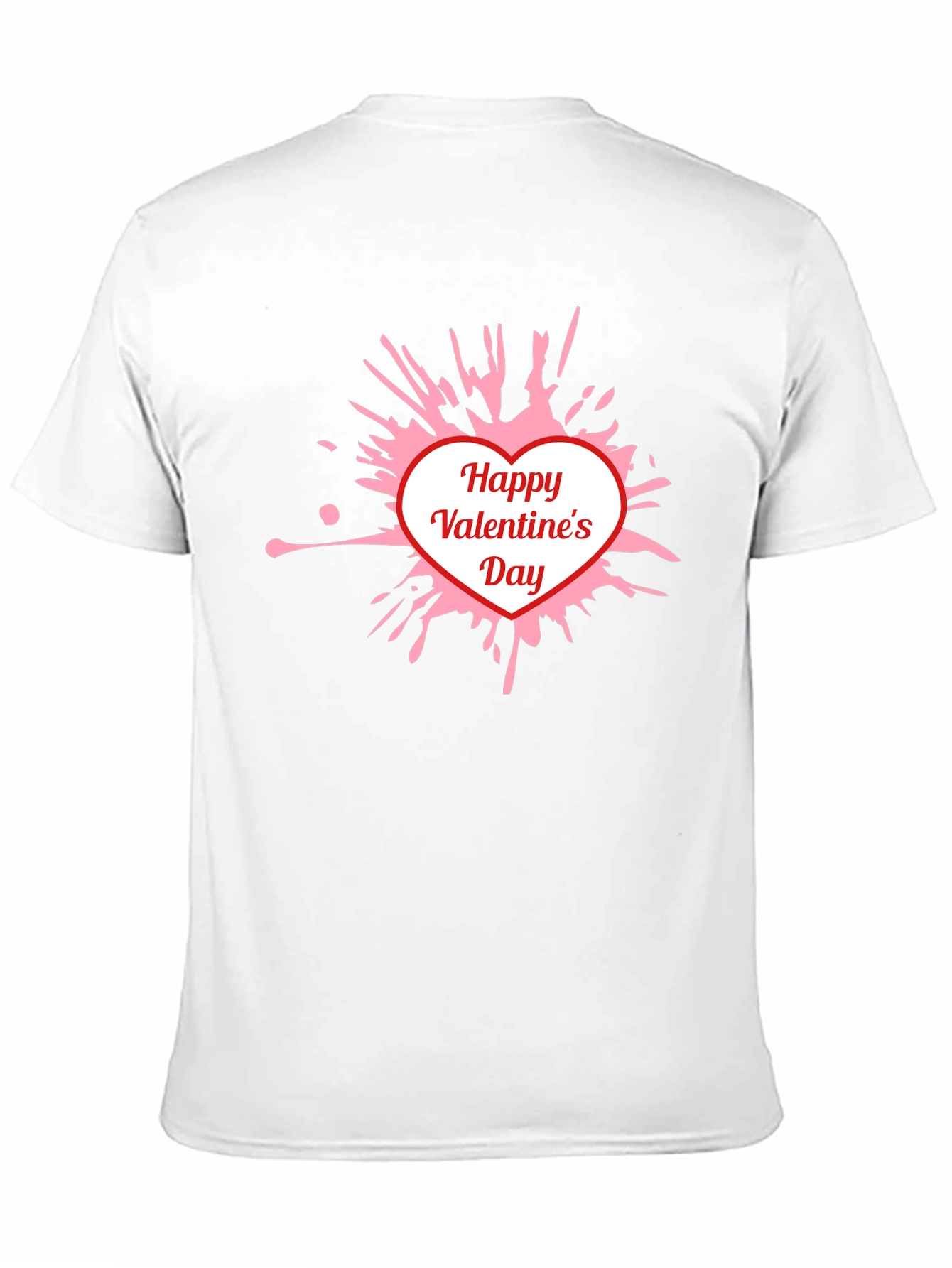Happy Valentines Day T-Shirt - Heart Splatter Tee