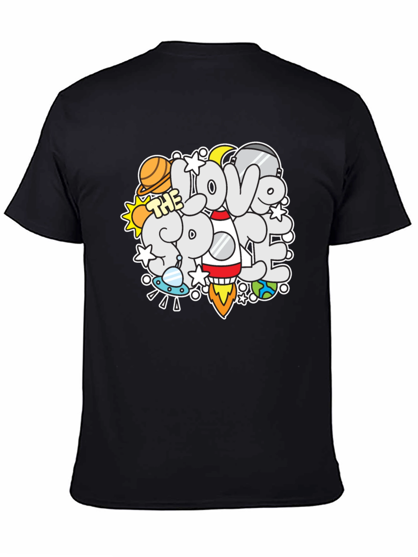 I Love the Space T-Shirt: Planet Rocket Graphic Tee