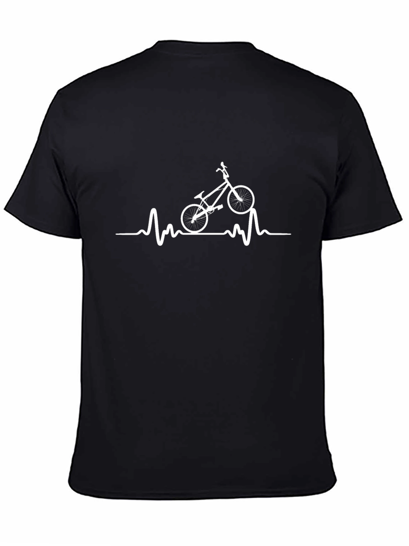 Cycling Heartbeat T-Shirt - Bikers Passion