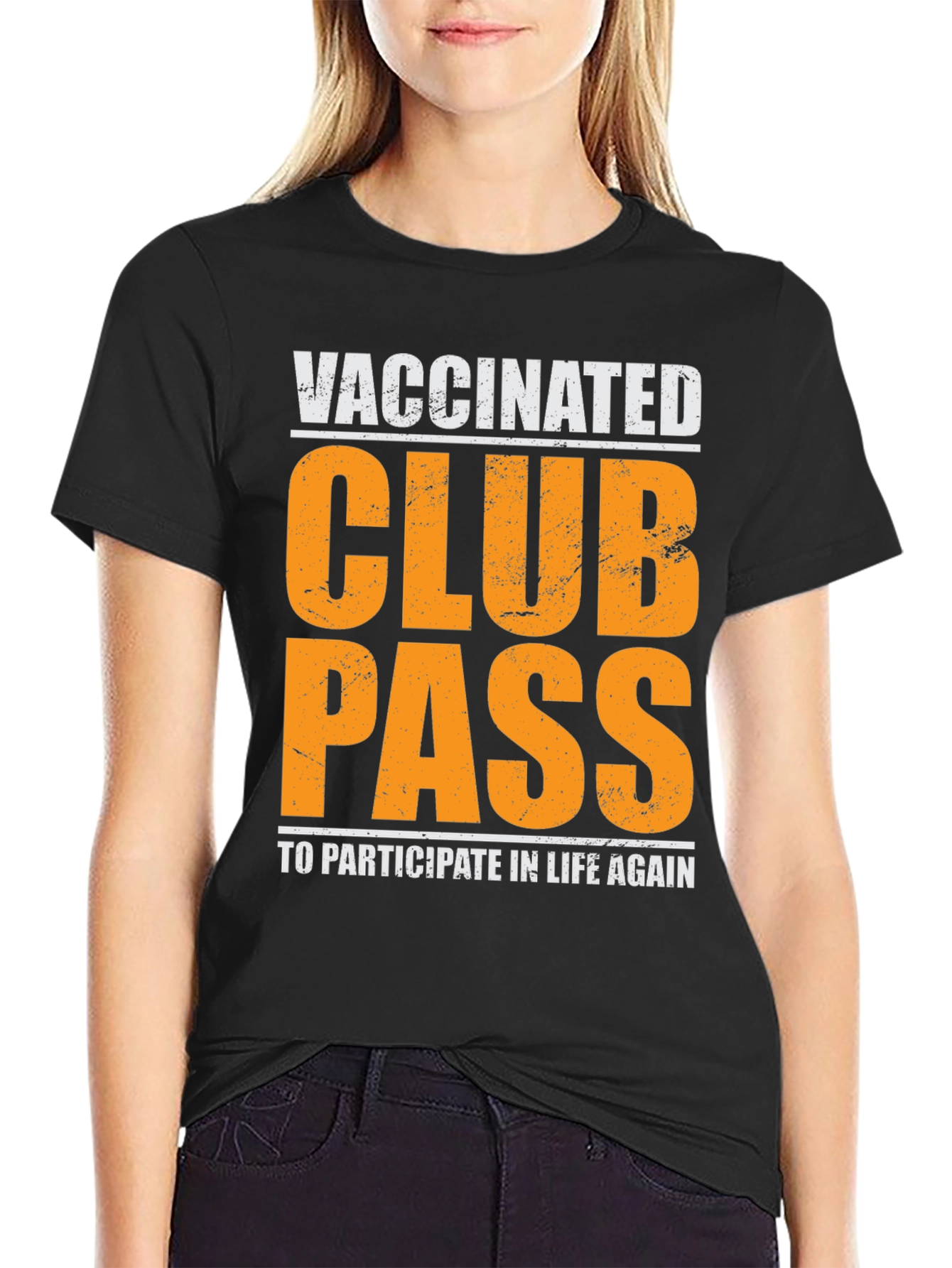 Vaccinated Club Pass Graphic Tee