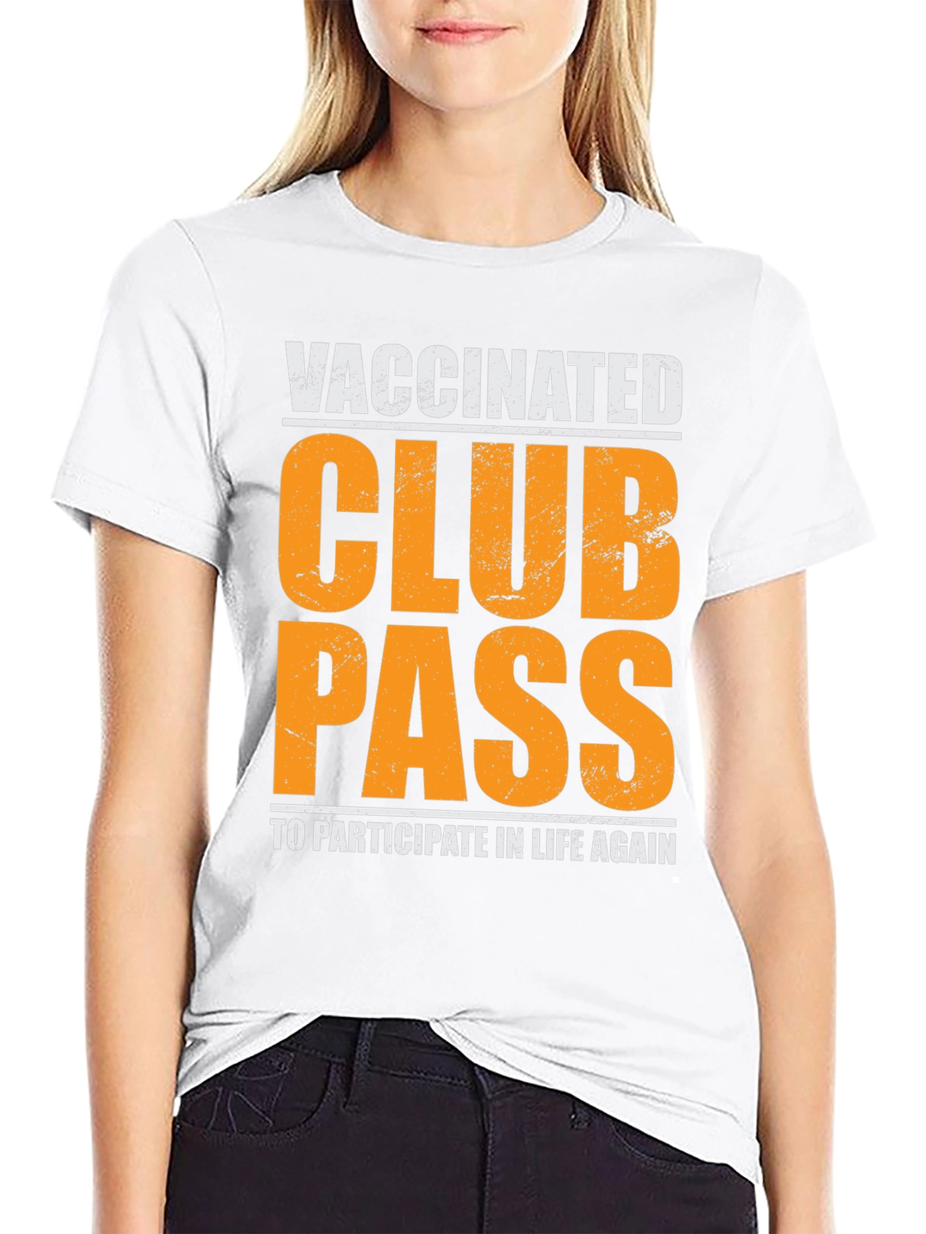 Vaccinated Club Pass Graphic Tee