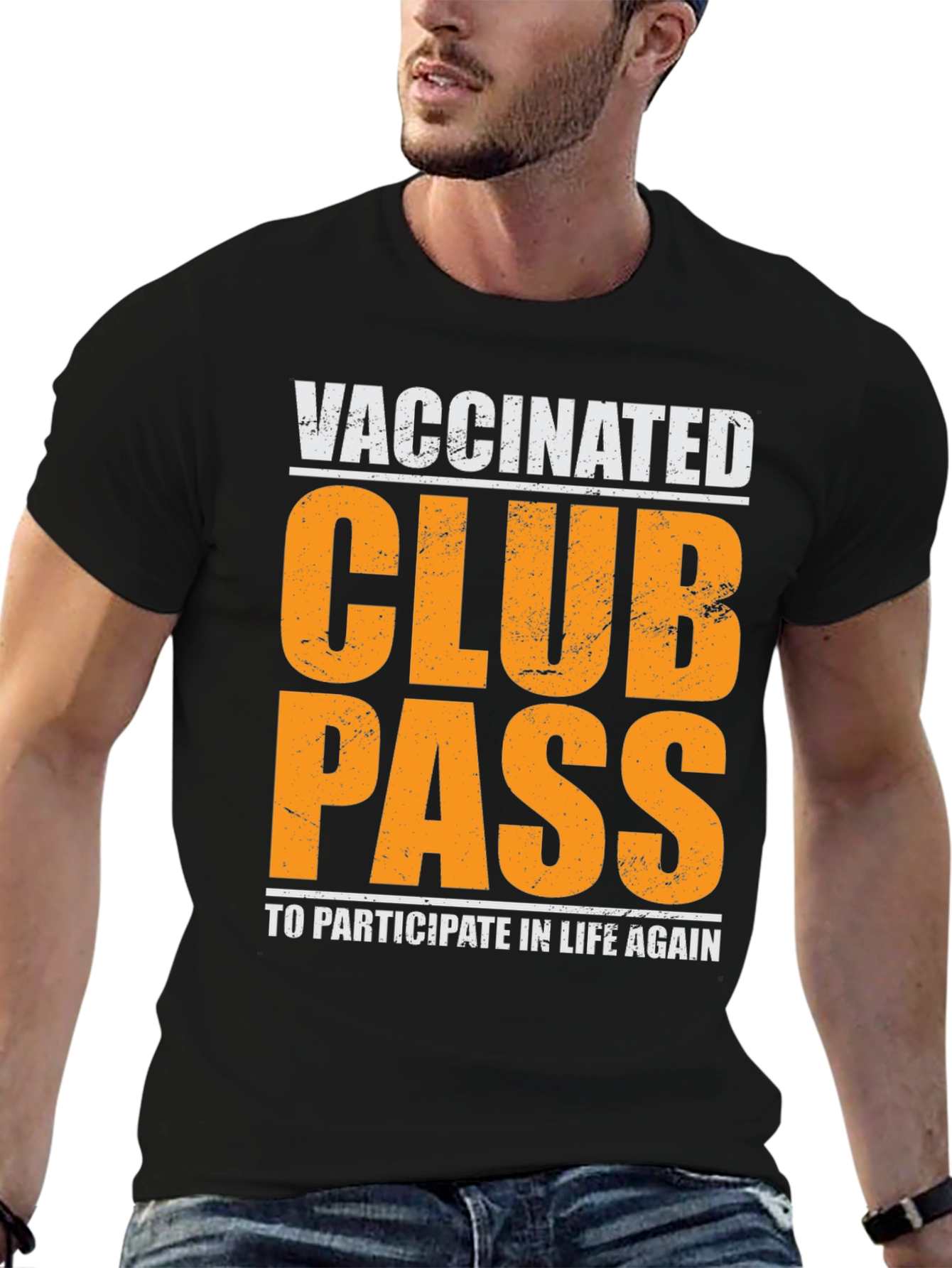 Vaccinated Club Pass Graphic Tee