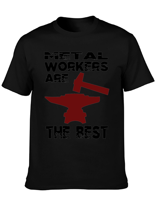 Metal Workers T-Shirt - Anvil and Hammer Design