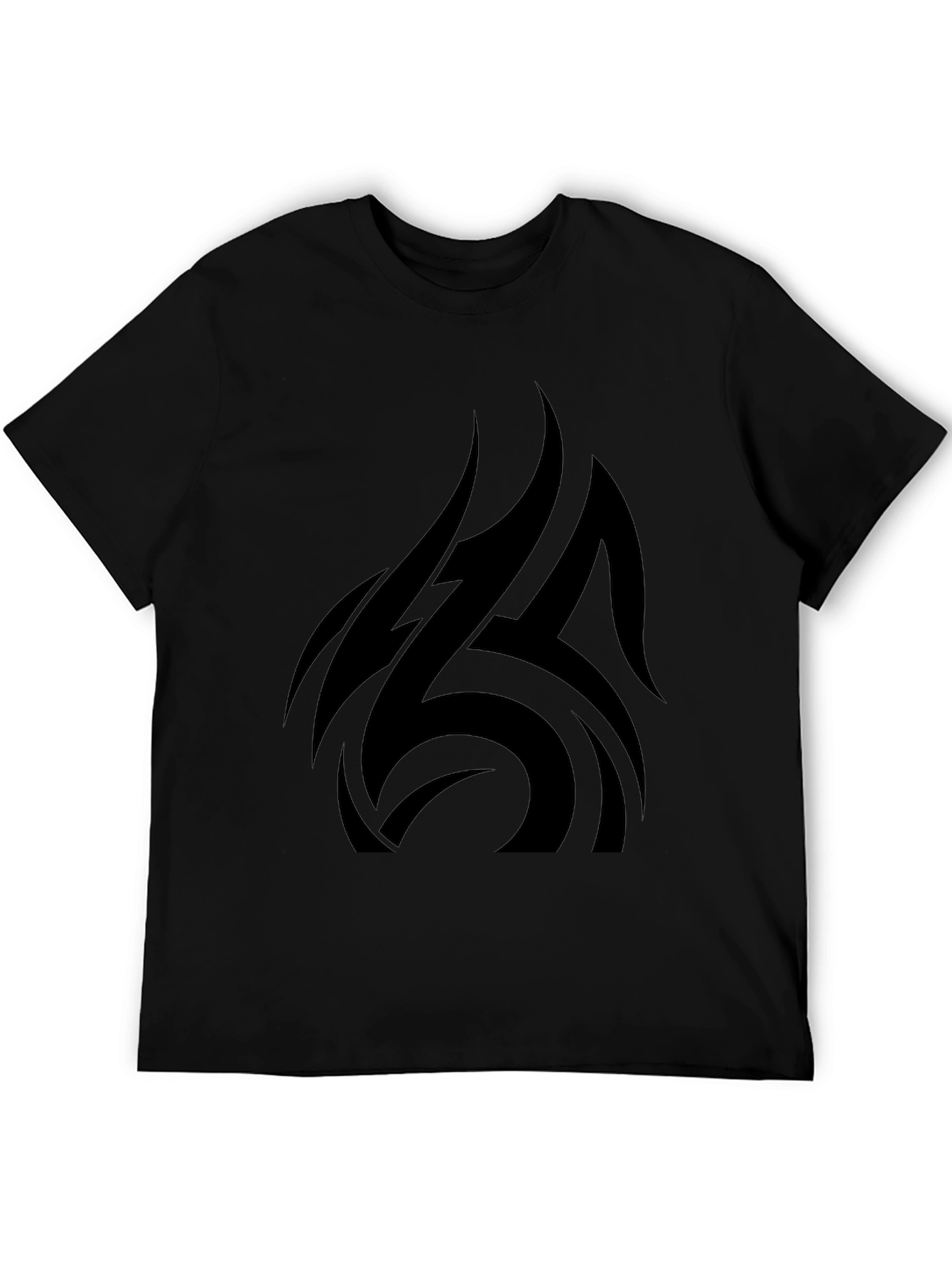 Black Tribal Graphic T-Shirt - Stylish Mens Apparel