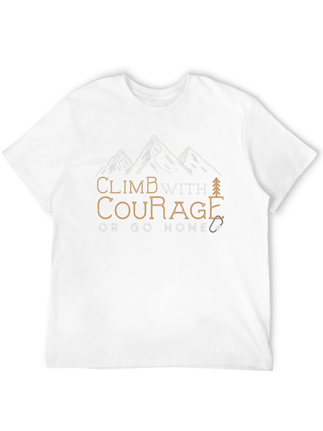 Climb With Courage Graphic Tee - Black