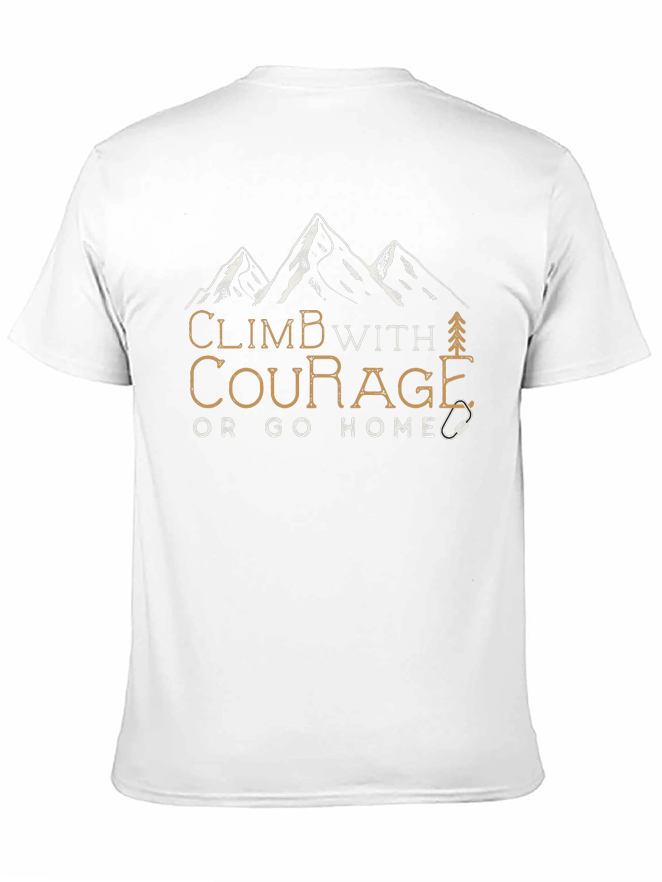 Climb With Courage Graphic Tee - Black
