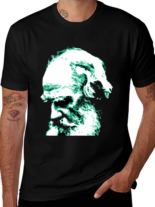 Darwin Graphic T-Shirt - Black Cotton Blend