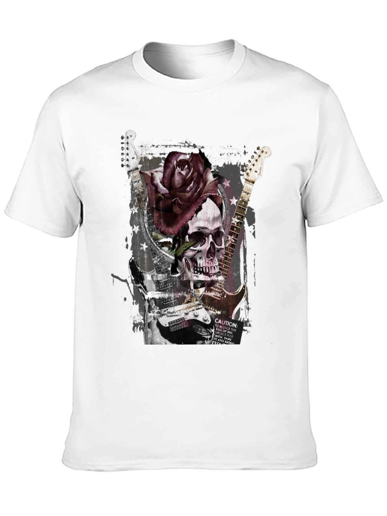 Skull & Rose Graphic T-Shirt