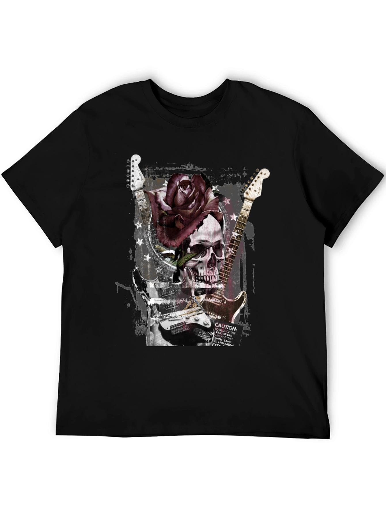 Skull & Rose Graphic T-Shirt