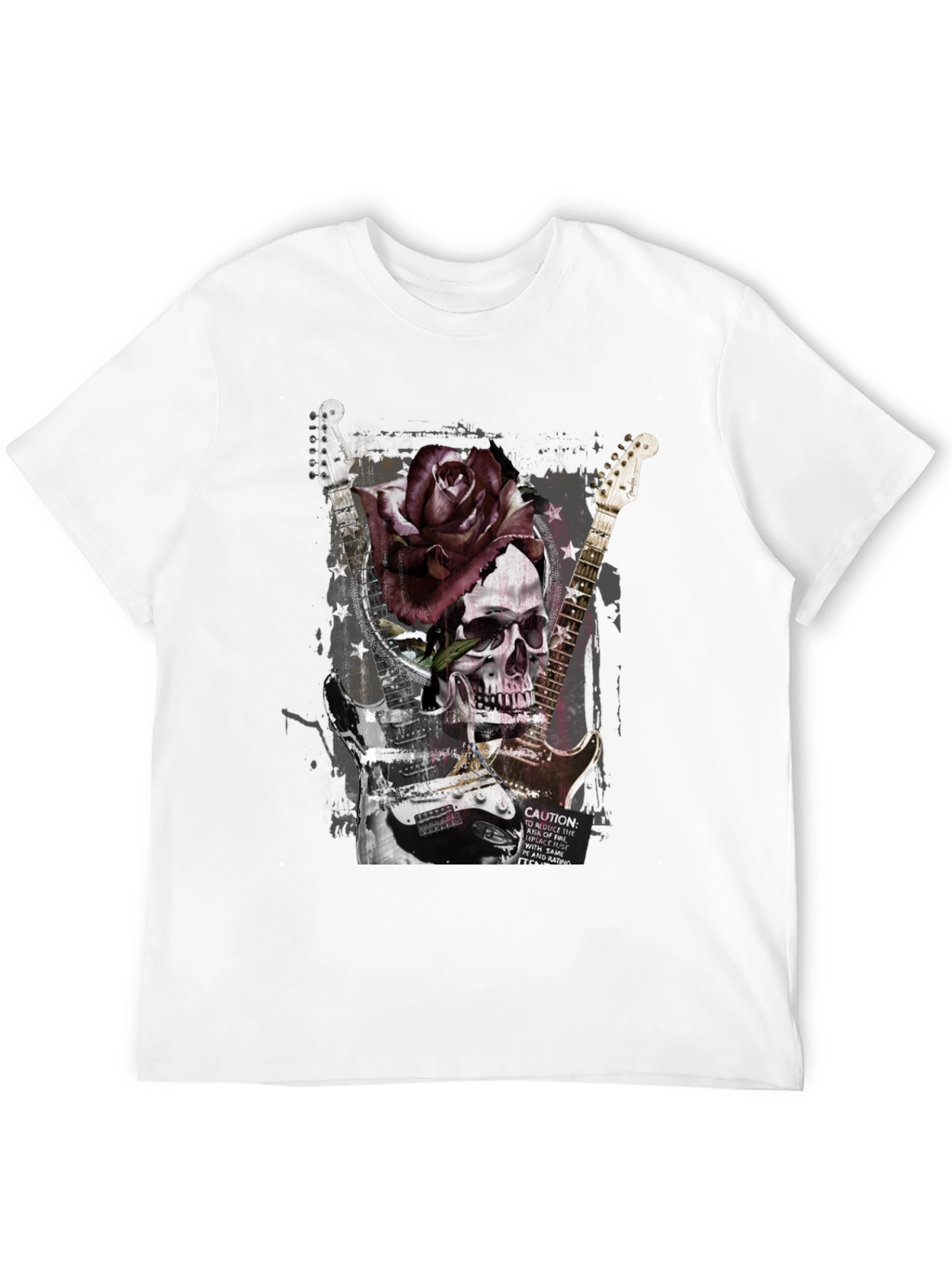 Skull & Rose Graphic T-Shirt