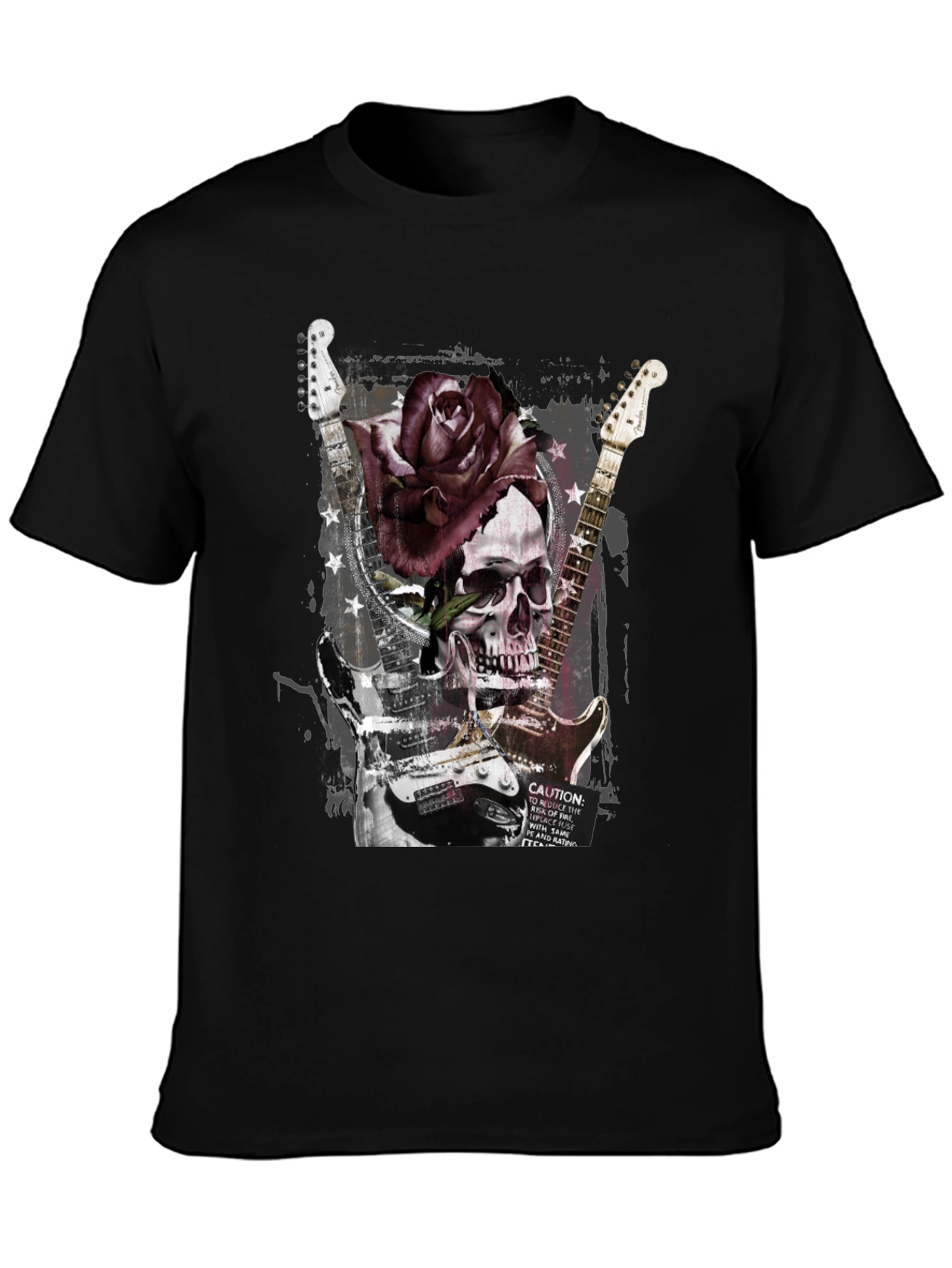 Skull & Rose Graphic T-Shirt