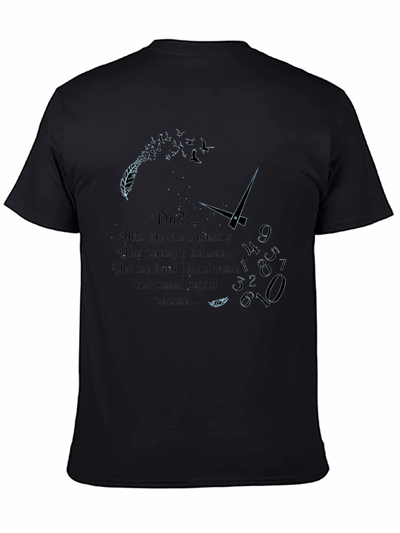 Dad Memorial T-Shirt - Loved Beyond Words