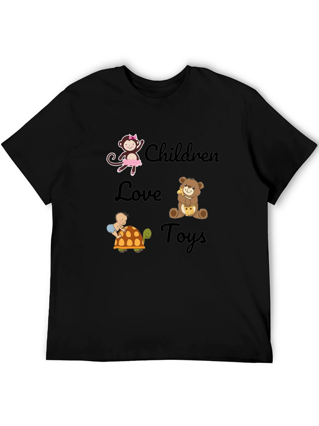 Children Love Toys Graphic Tee - Soft Cotton Blend