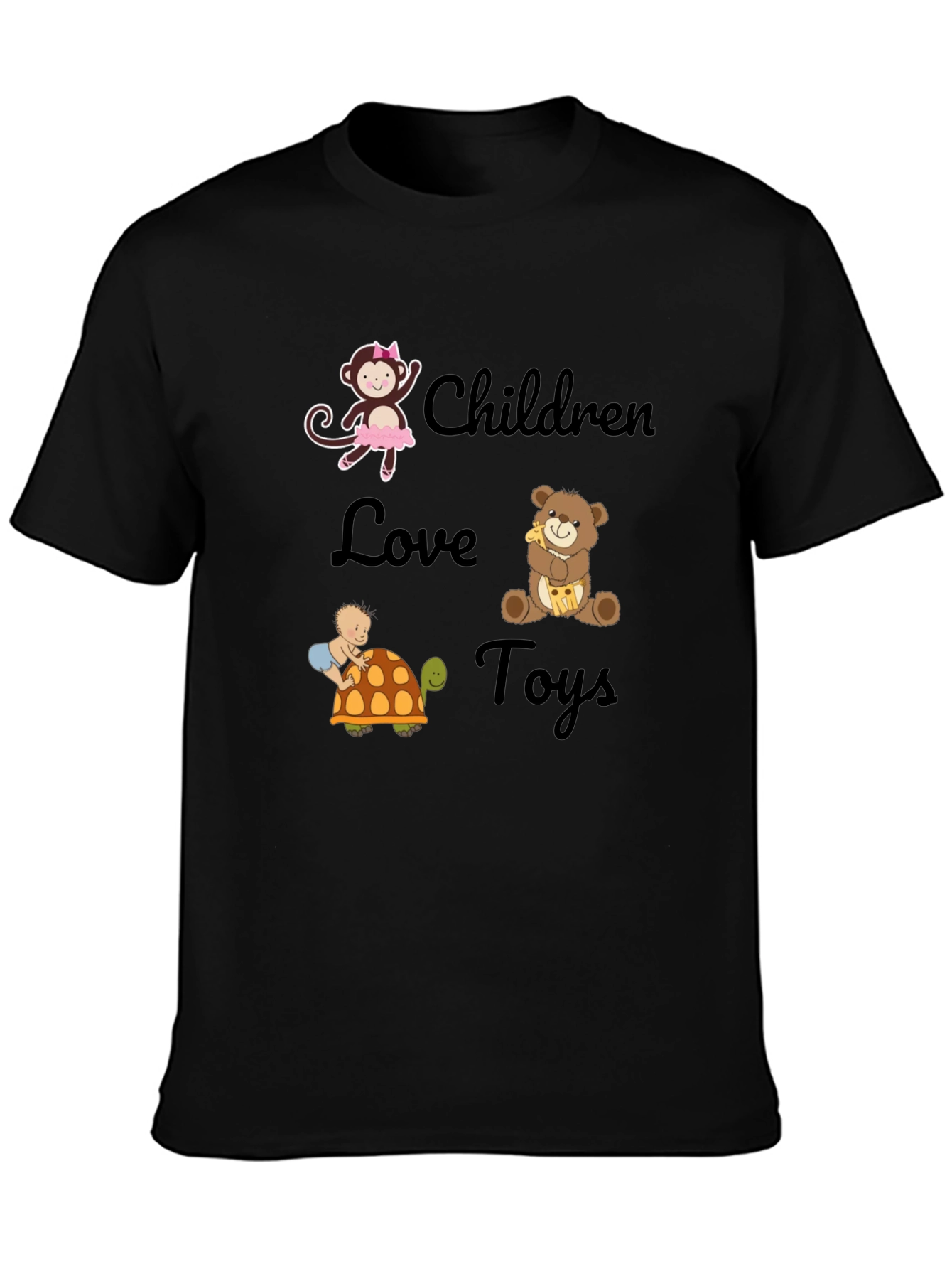 Children Love Toys Graphic Tee - Soft Cotton Blend