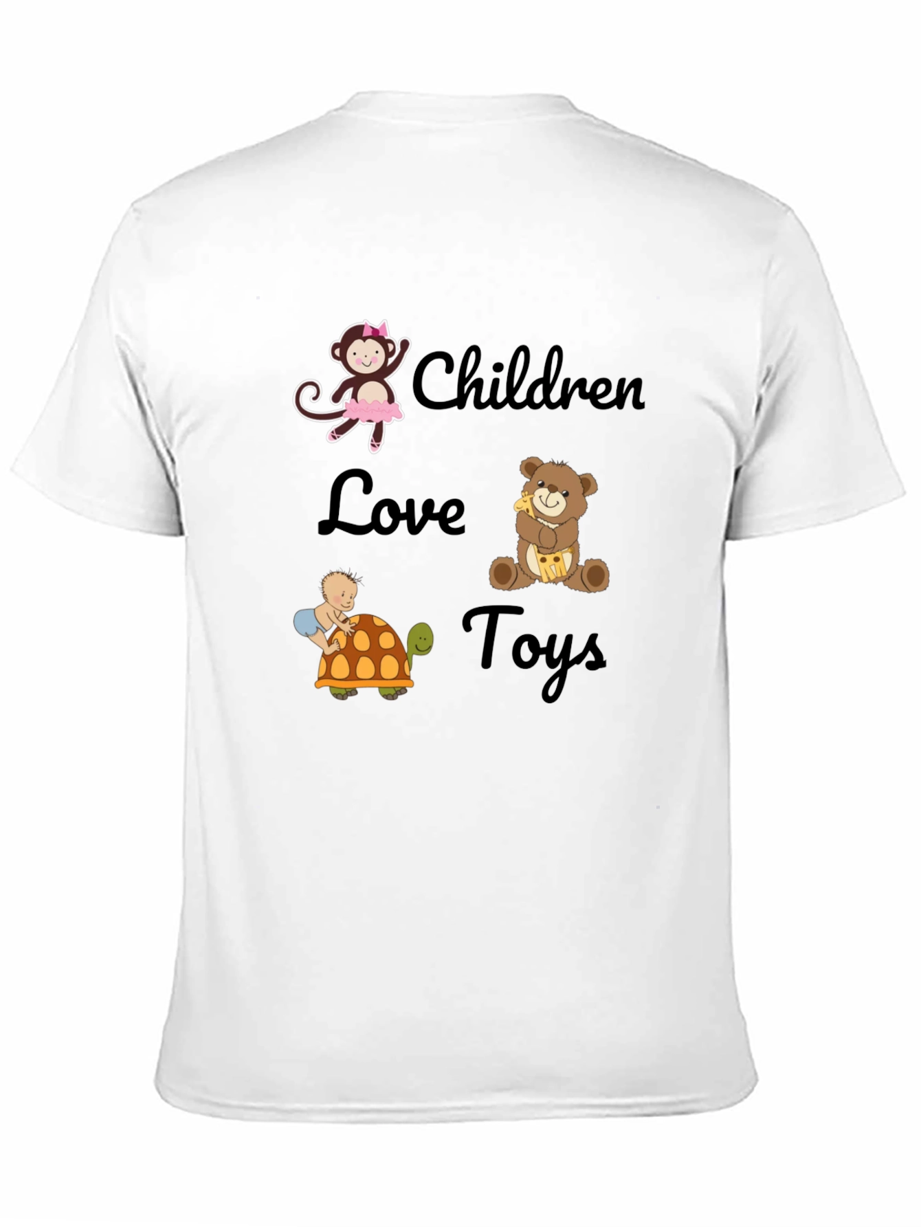 Children Love Toys Graphic Tee - Soft Cotton Blend