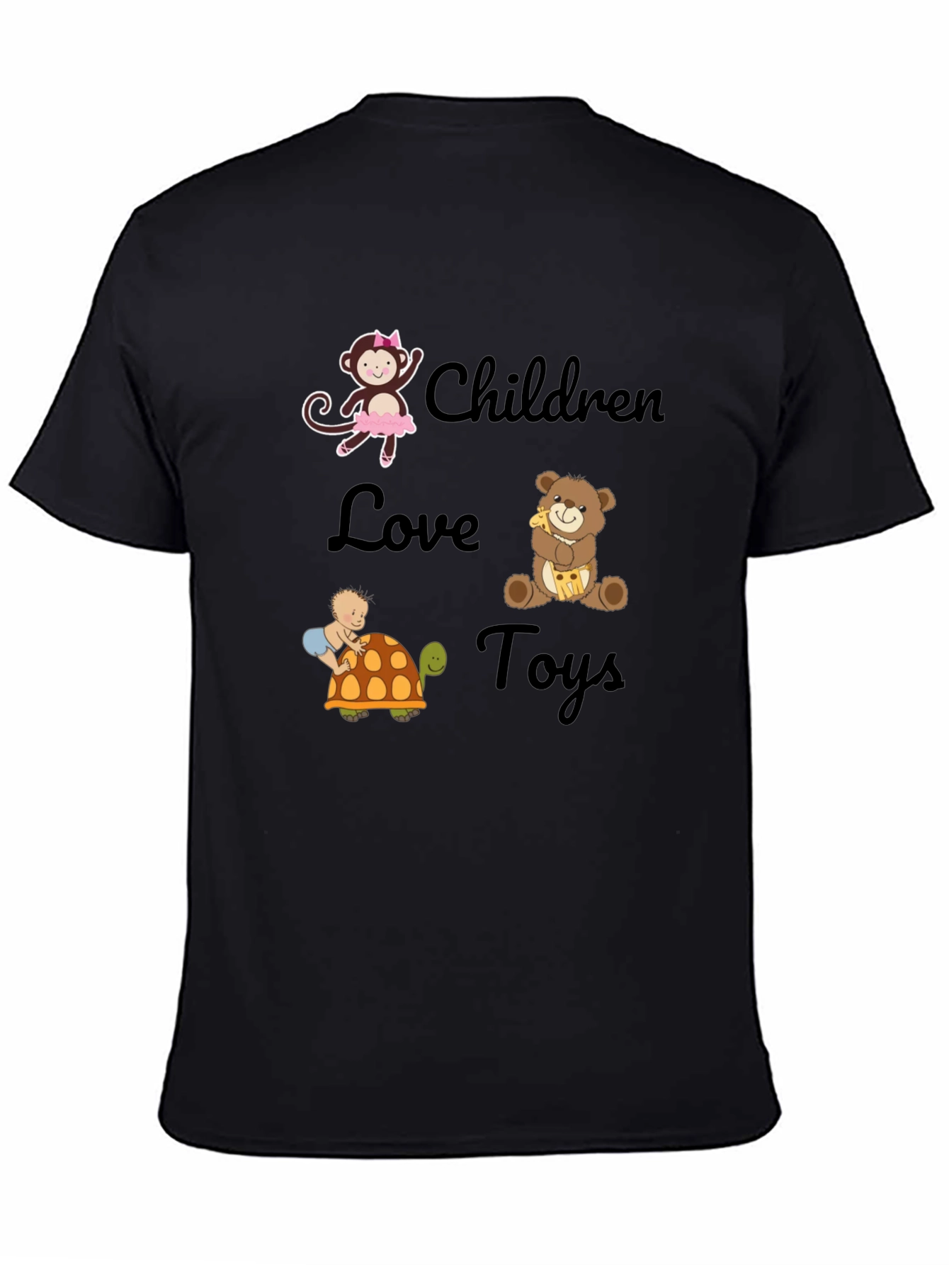 Children Love Toys Graphic Tee - Soft Cotton Blend
