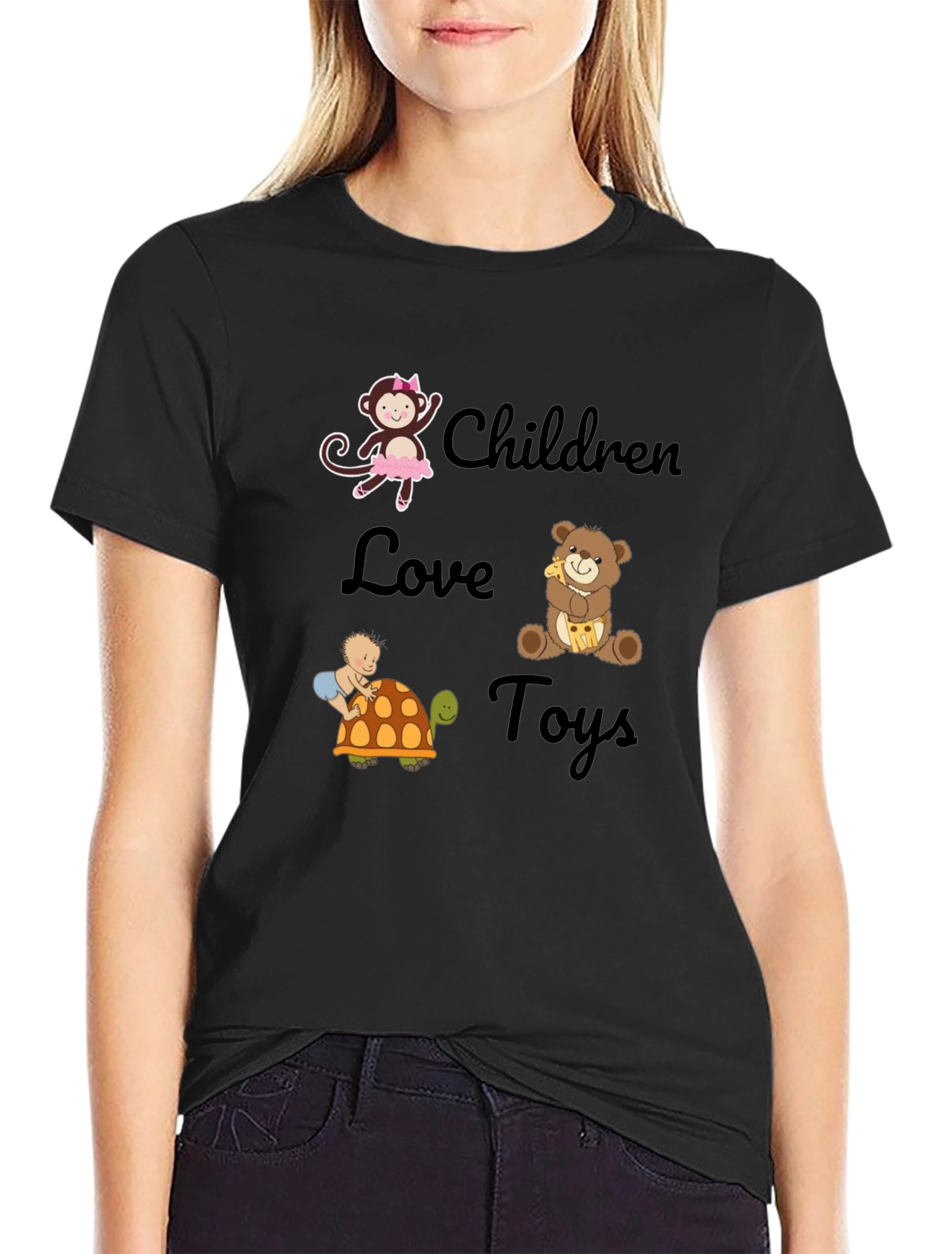 Children Love Toys Graphic Tee - Soft Cotton Blend