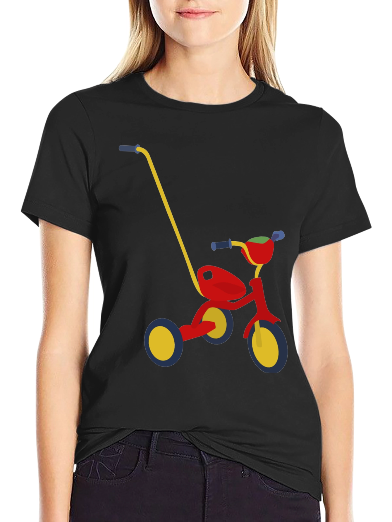 Novelty Tricycle Graphic T-Shirt - Fun Adult Apparel