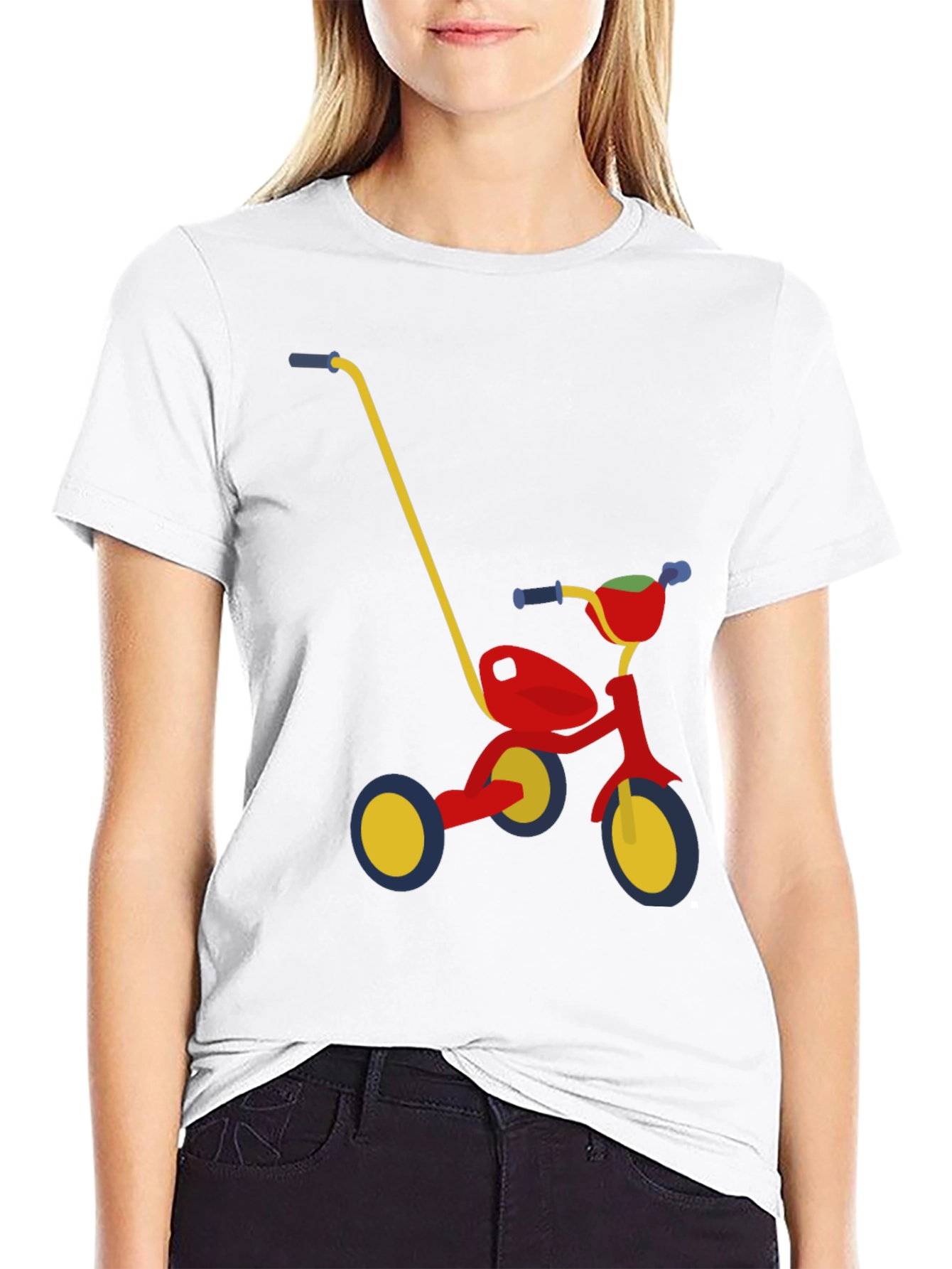 Novelty Tricycle Graphic T-Shirt - Fun Adult Apparel