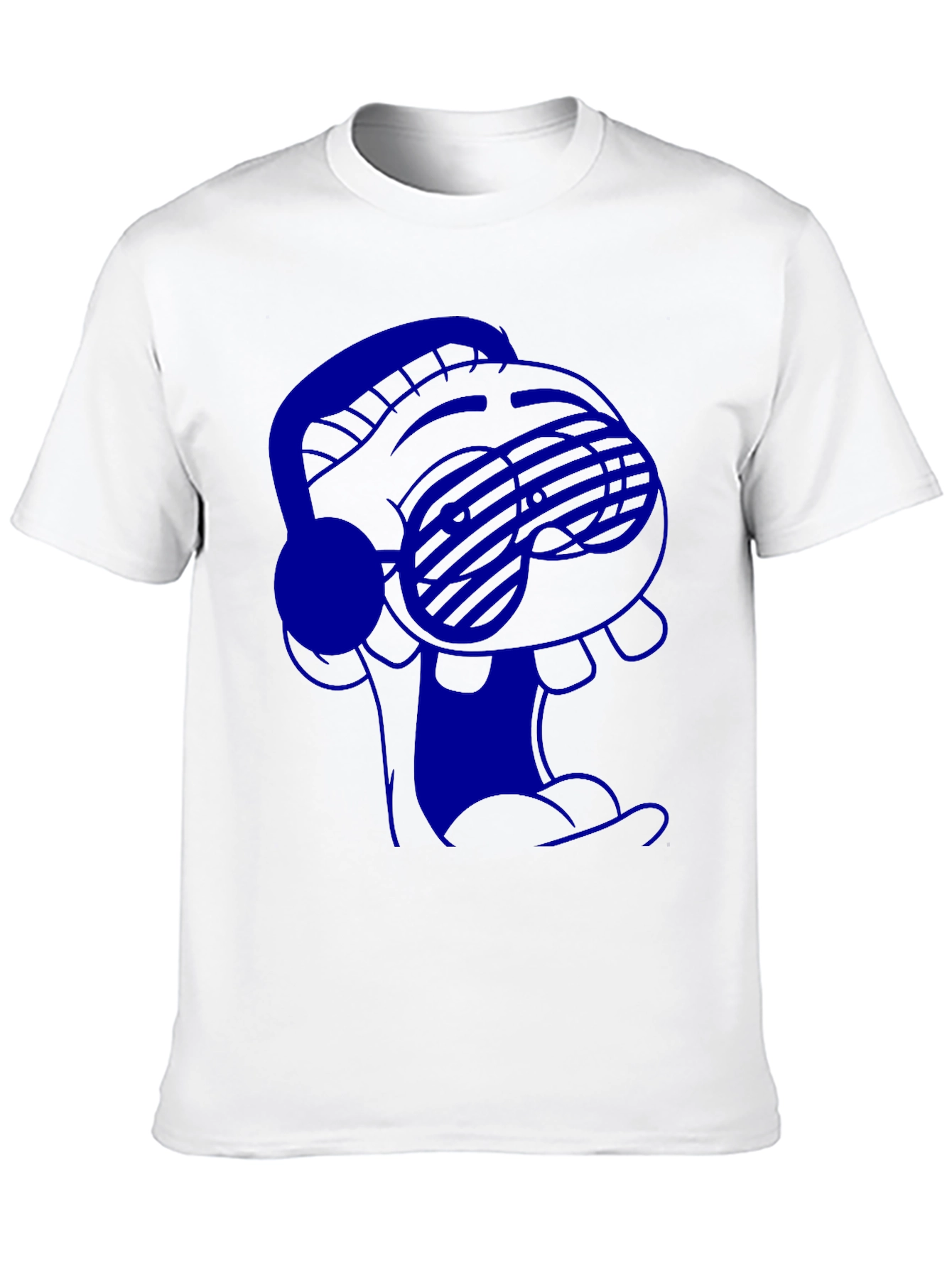 Cool Cartoon T-Shirt with Headphones and Sunglasses