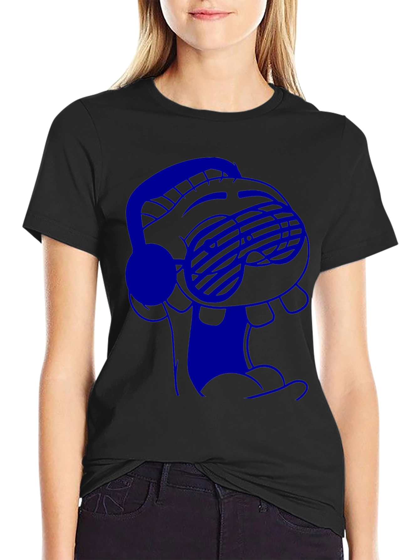 Cool Cartoon T-Shirt with Headphones and Sunglasses